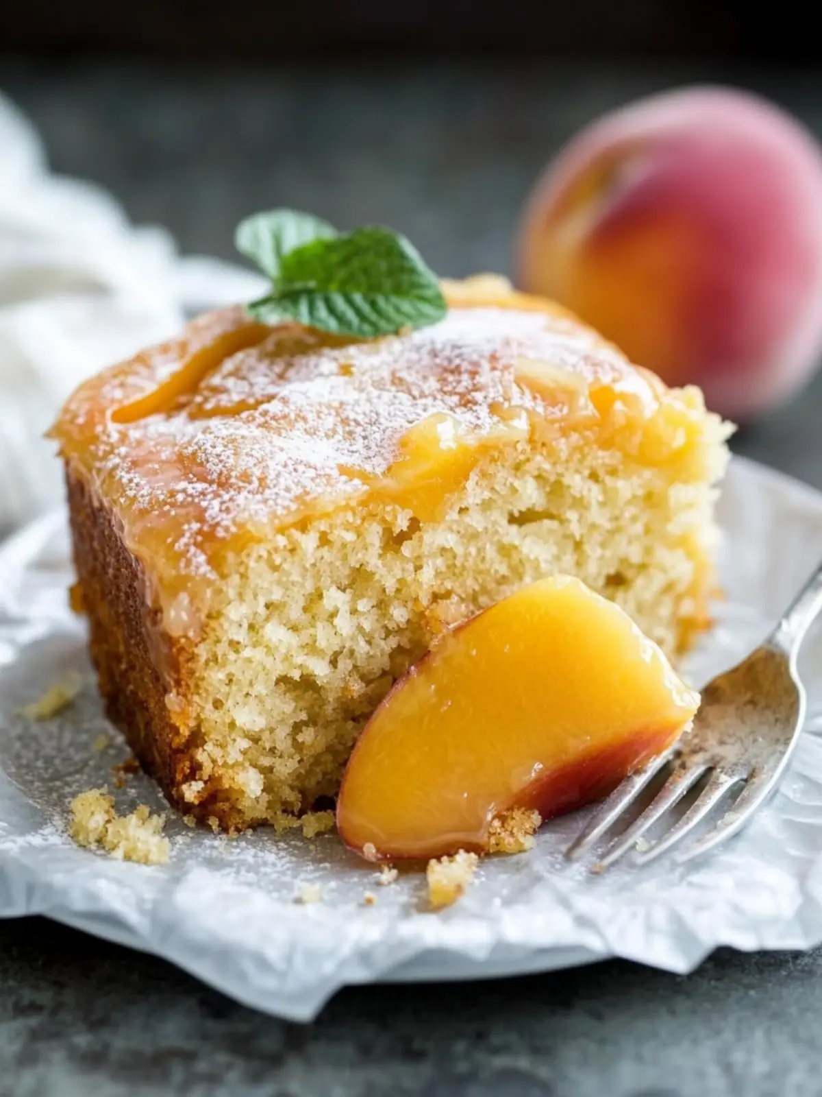 Irresistible Brown Sugar Peach Cake for Cozy Evenings 2 Brown Sugar Peach Cake