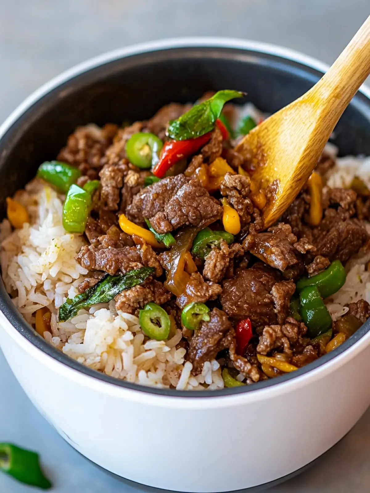 Savory Rice Cooker Beef Pepper Rice for Effortless Dinners 4 Rice Cooker Beef Pepper Rice