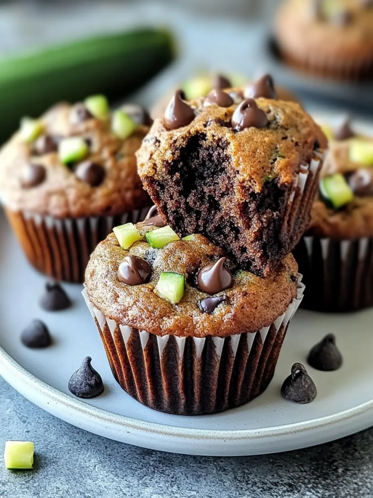Moist Zucchini Chocolate Chip Muffins You’ll Crave Daily 2 Moist Zucchini Chocolate Chip Muffins