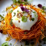 Crispy Sweet Potato Nests with Burrata and Chili Honey Bliss 8 Sweet Potato Nests with Burrata and Chili Honey