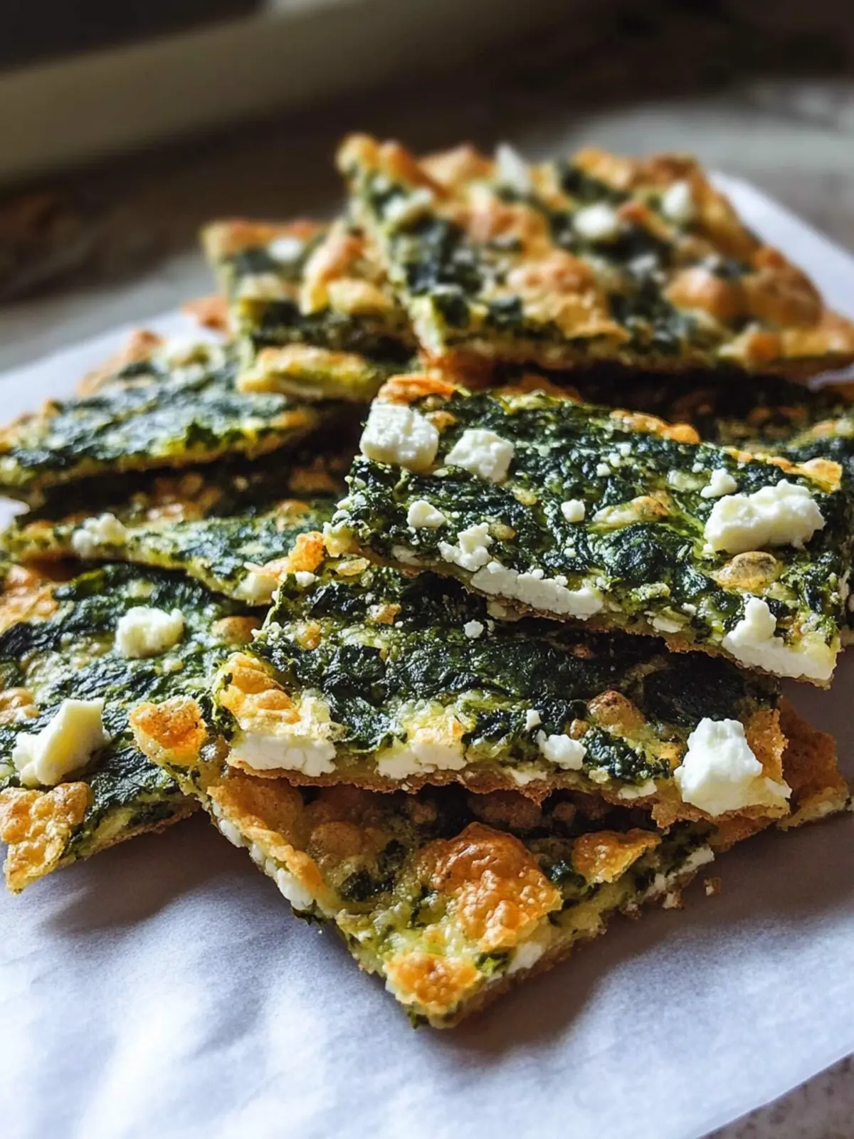 Crunchy Spinach and Feta Cheese Crisps for Guilt-Free Snacking 3 Spinach and Feta Cheese Crisps