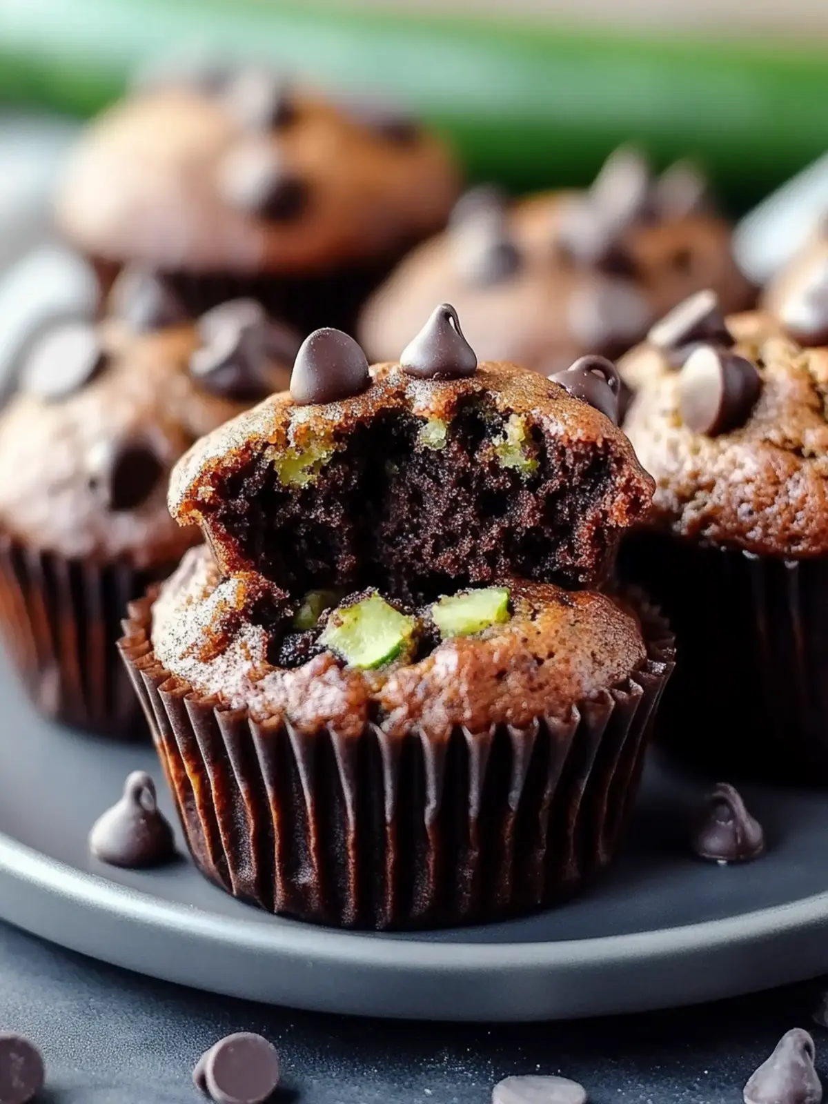 Moist Zucchini Chocolate Chip Muffins You’ll Crave Daily 3 Moist Zucchini Chocolate Chip Muffins