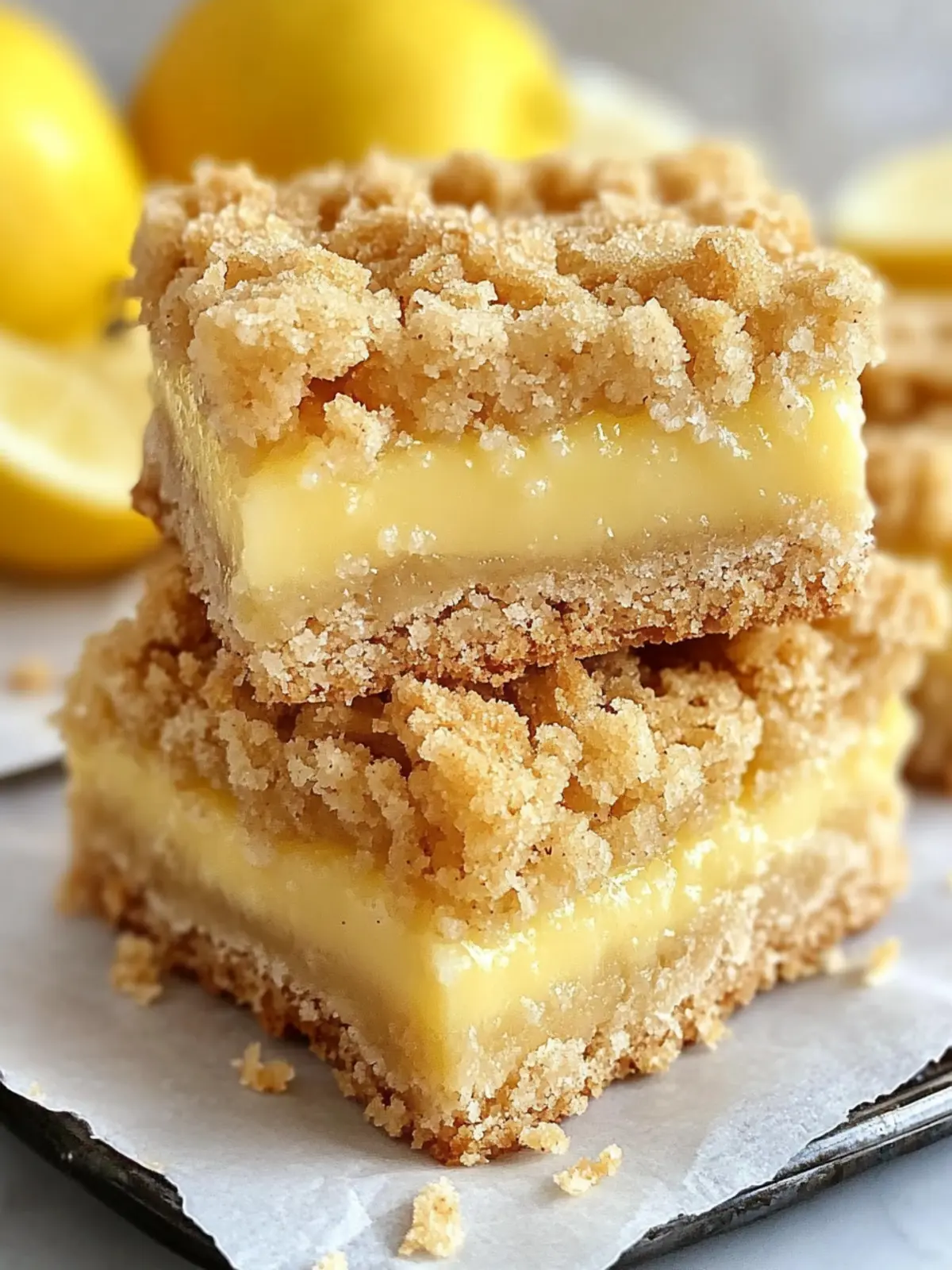 Zesty Homemade Lemon Crumb Bars Everyone Will Love 2 Homemade Lemon Crumb Bars