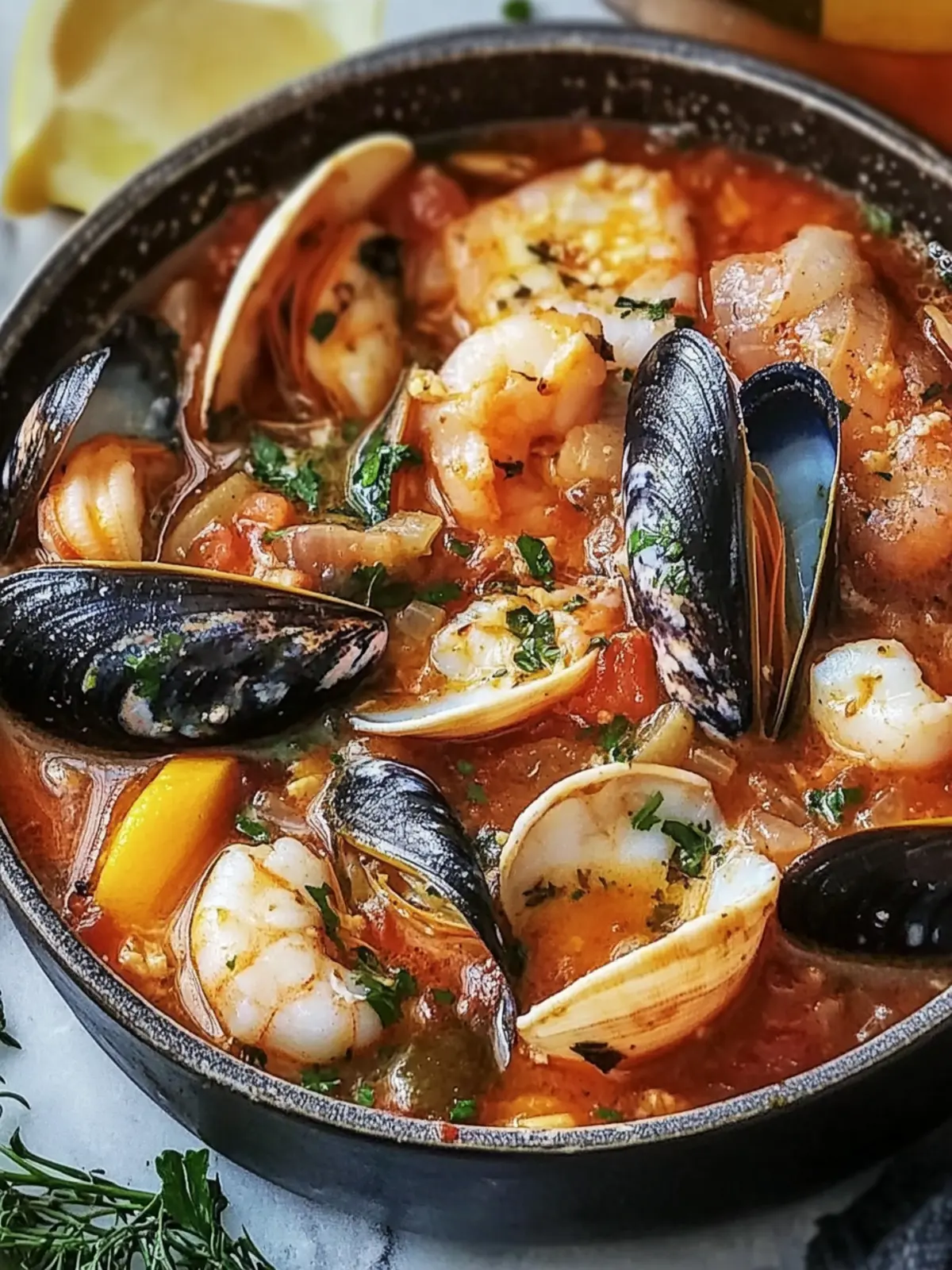 Easy Cioppino (Seafood Stew)