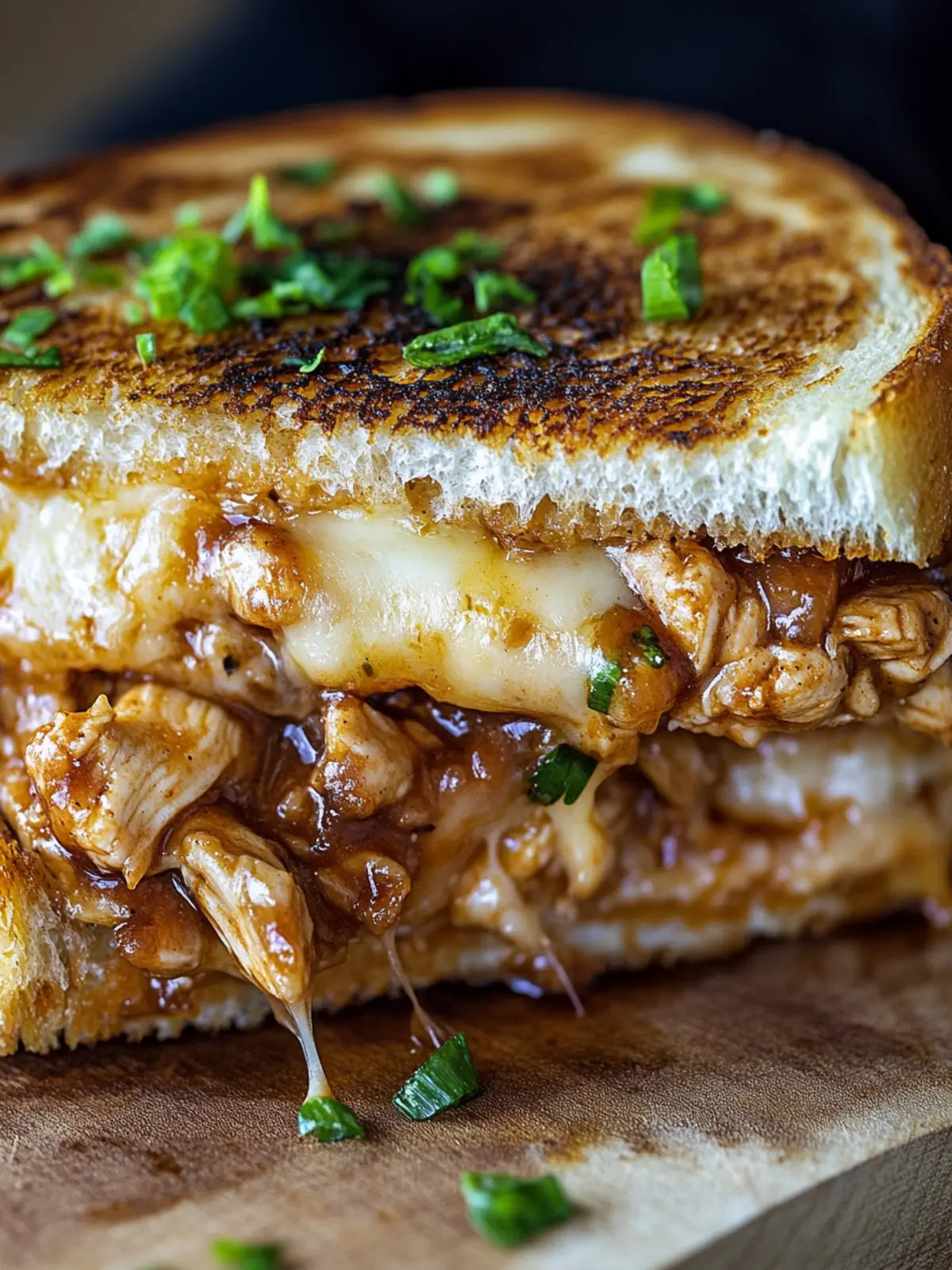 BBQ Chicken Grilled Cheese: A Flavor-Packed Comfort Classic 2 BBQ Chicken Grilled Cheese