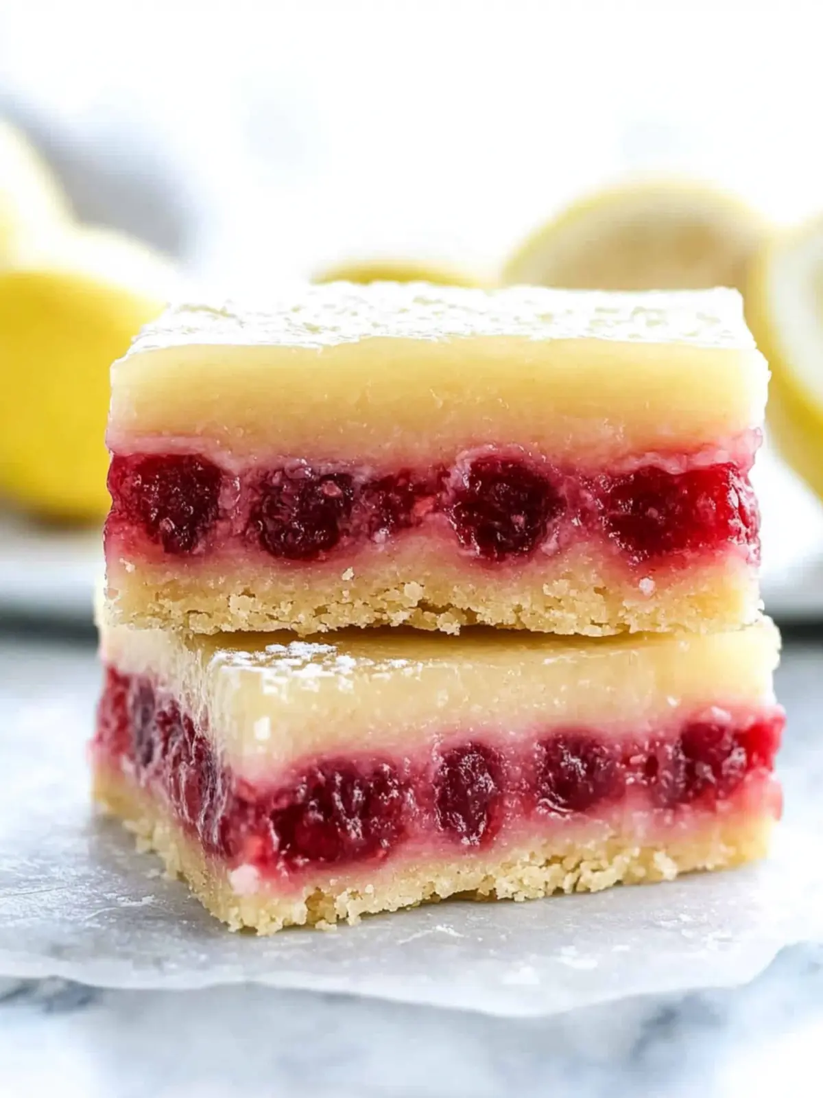 Lemon Cherry Raspberry Irresistible Lemon Raspberry Bars That Brighten Your Day!