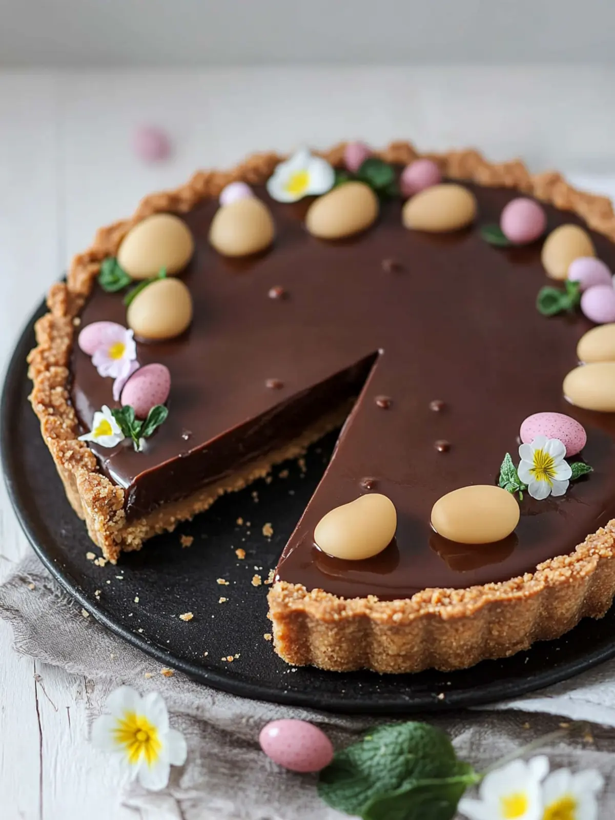 Decadent Easter Chocolate Caramel Tart You'll Love to Make 2 Easter Chocolate Caramel Tart