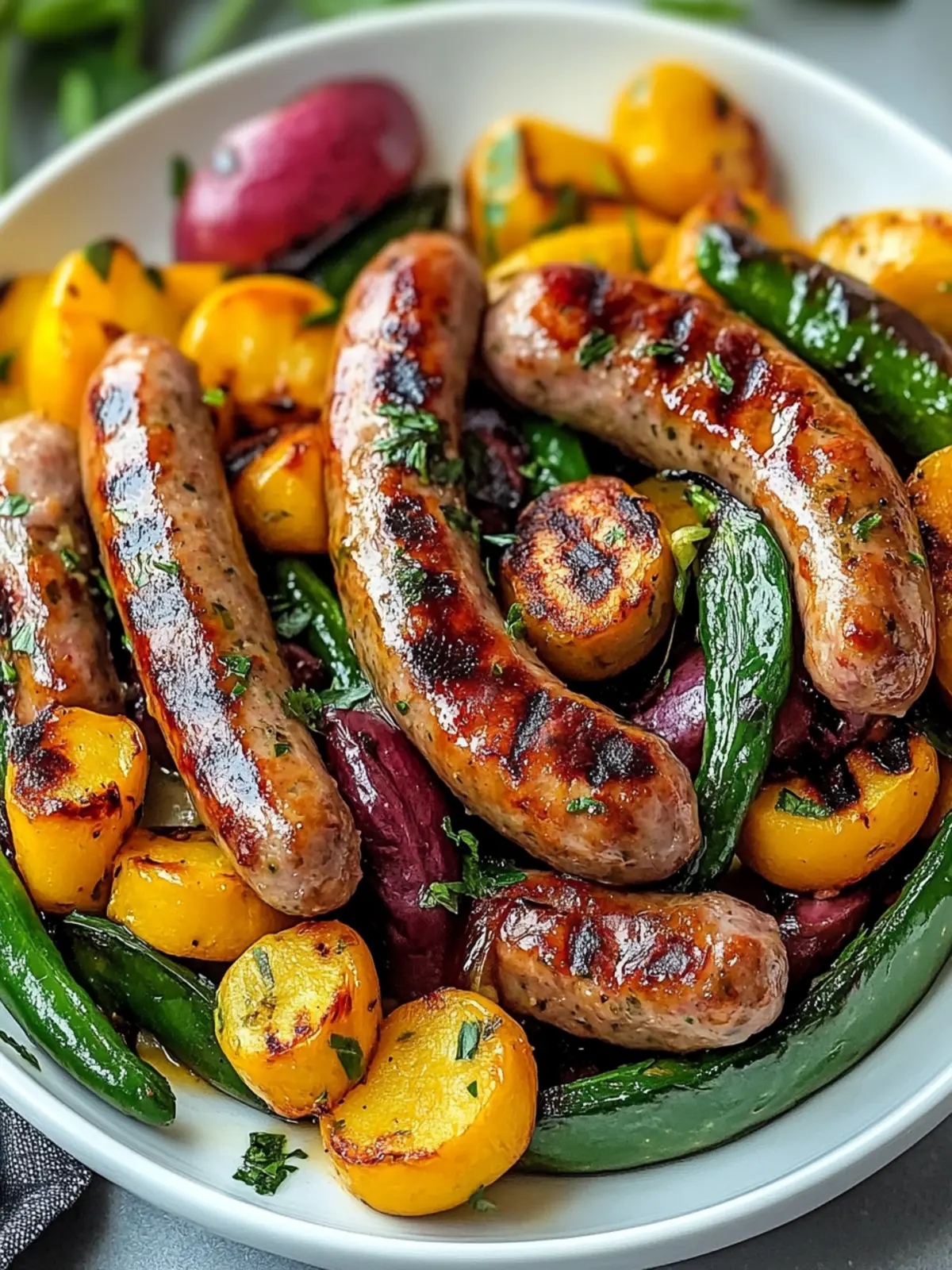 Savor Air Fryer Sausage with Vegetables for Quick Family Meals 4 Air Fryer Sausage with Vegetables