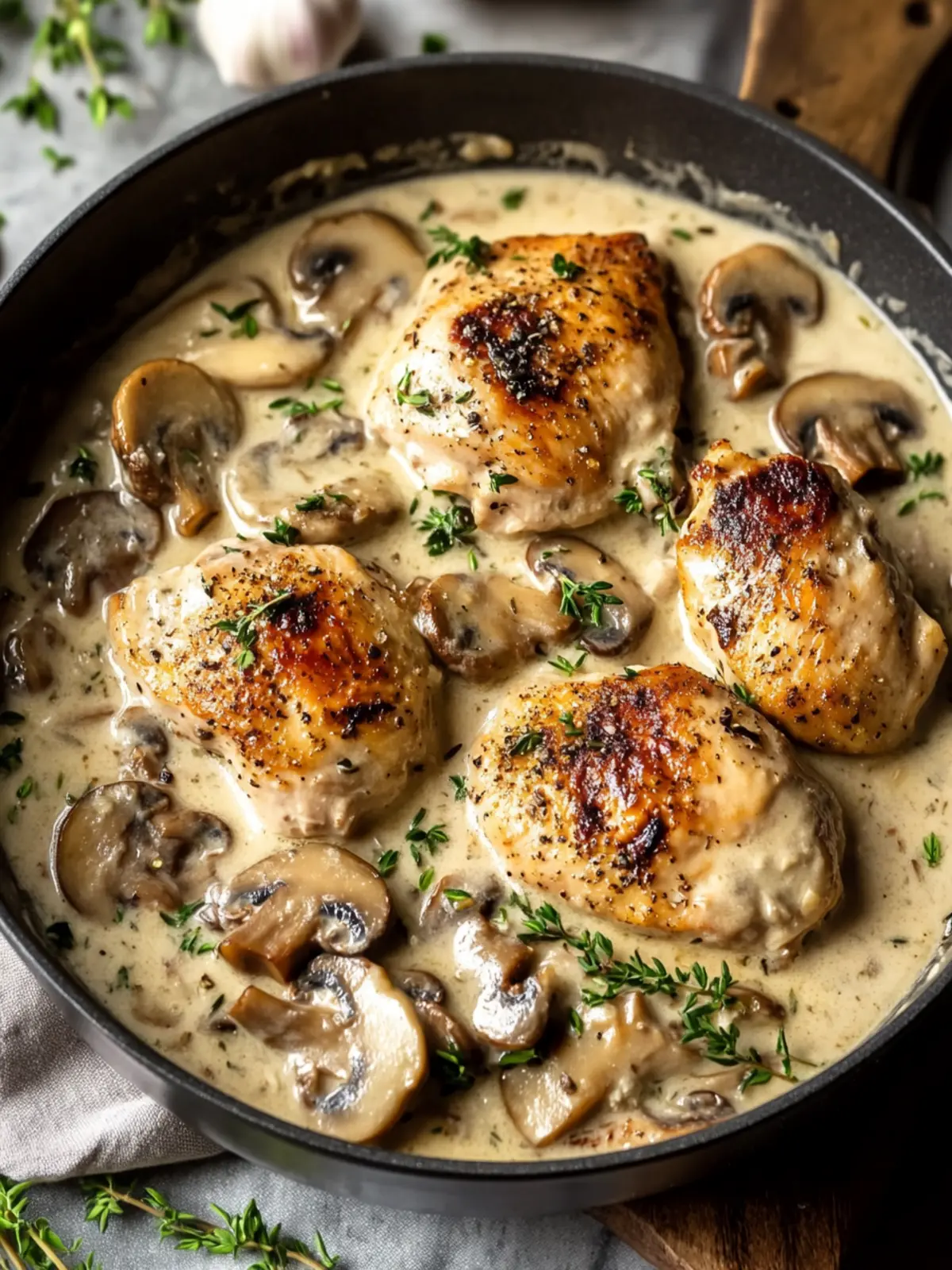 Creamy White Wine Mushroom Chicken for a Cozy Dinner Night 5 Creamy White Wine Mushroom Chicken