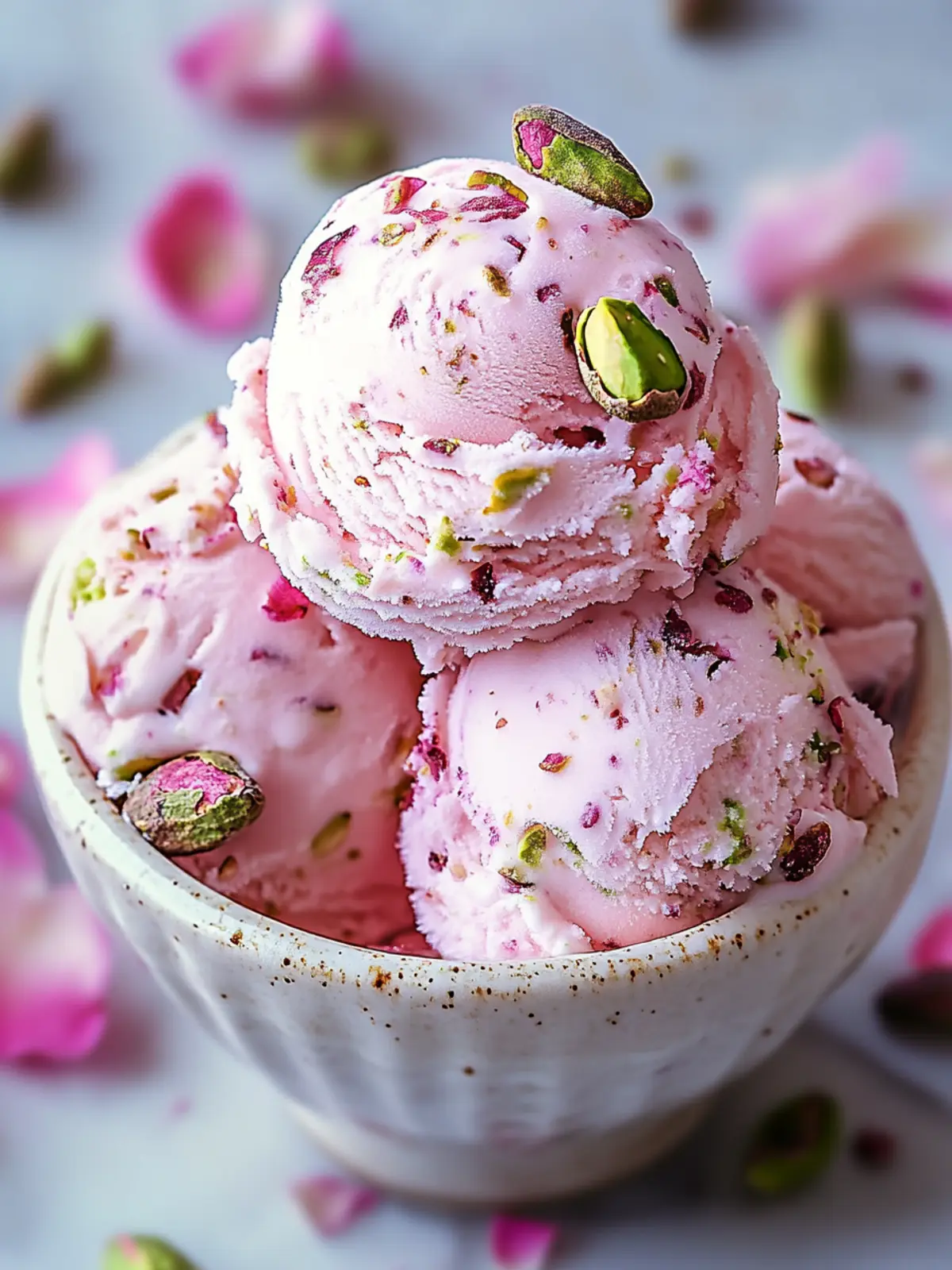 Creamy Rose Pistachio Ice Cream That Enchants Your Tastebuds 5 Rose Pistachio Ice Cream