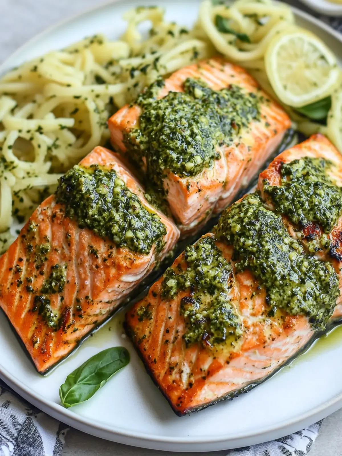 Savory Pan-Seared Salmon With Pesto Butter in 20 Minutes 4 Pan-Seared Salmon With Pesto Butter