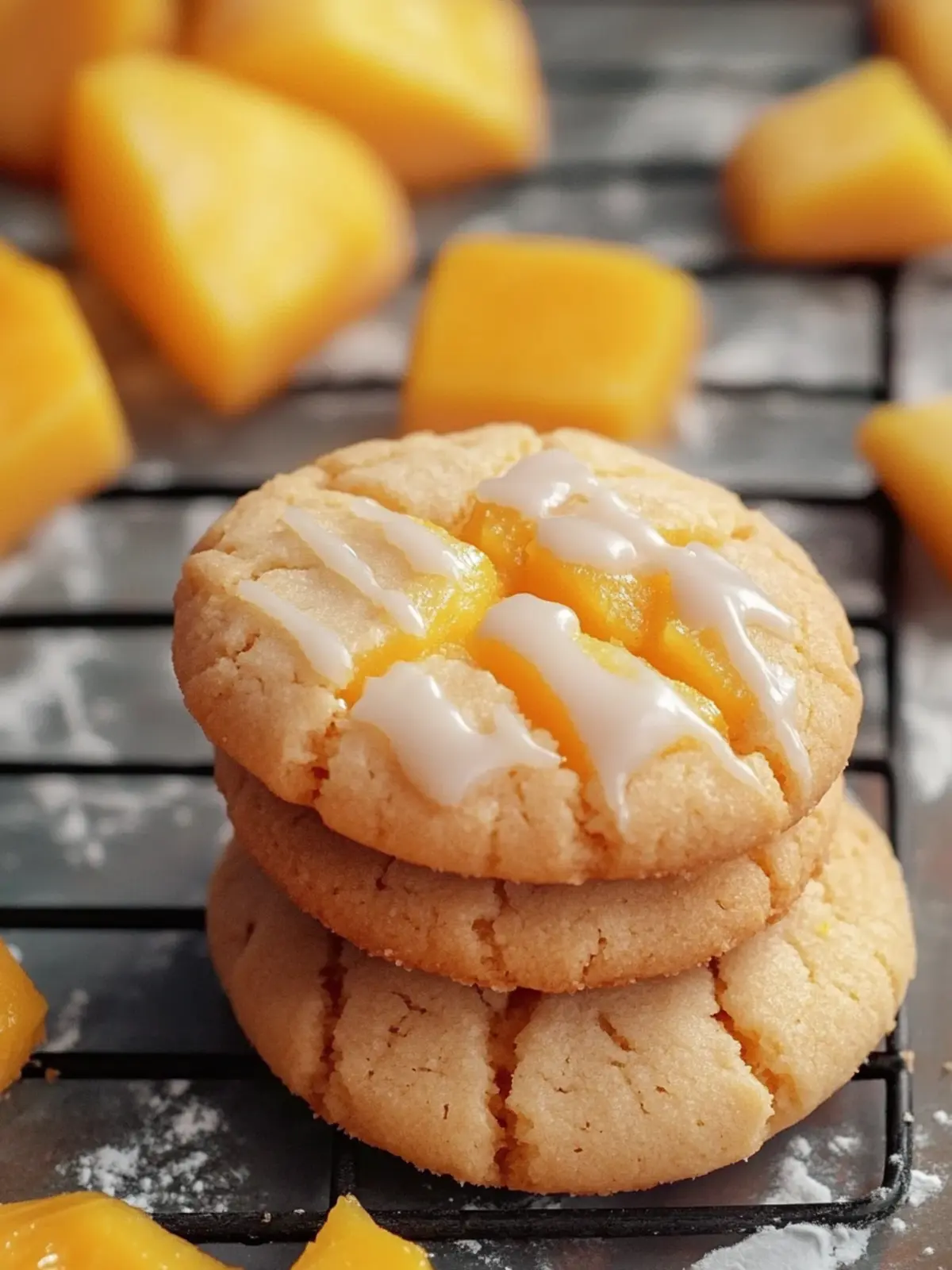 Mango Cookies That Melt in Your Mouth with Vanilla Bliss 3 Mango Cookies