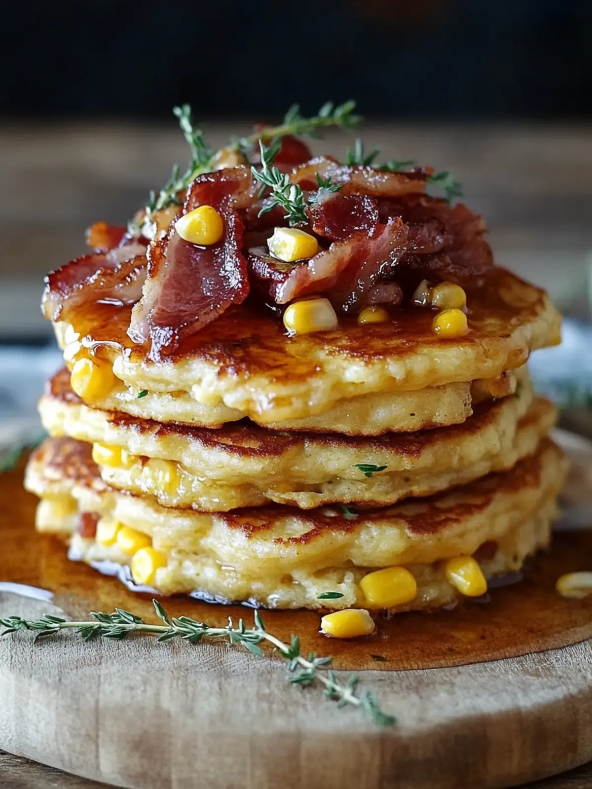 Bacon and Corn Griddle Cakes for a Sweet & Savory Morning Treat 2 Bacon and Corn Griddle Cakes