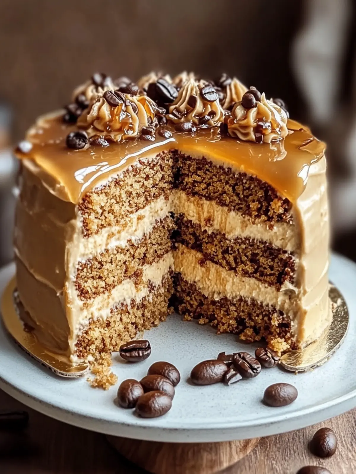 Gooey Coffee Caramel Cake That Will Wow Your Taste Buds 2 Gooey Coffee Caramel Cake