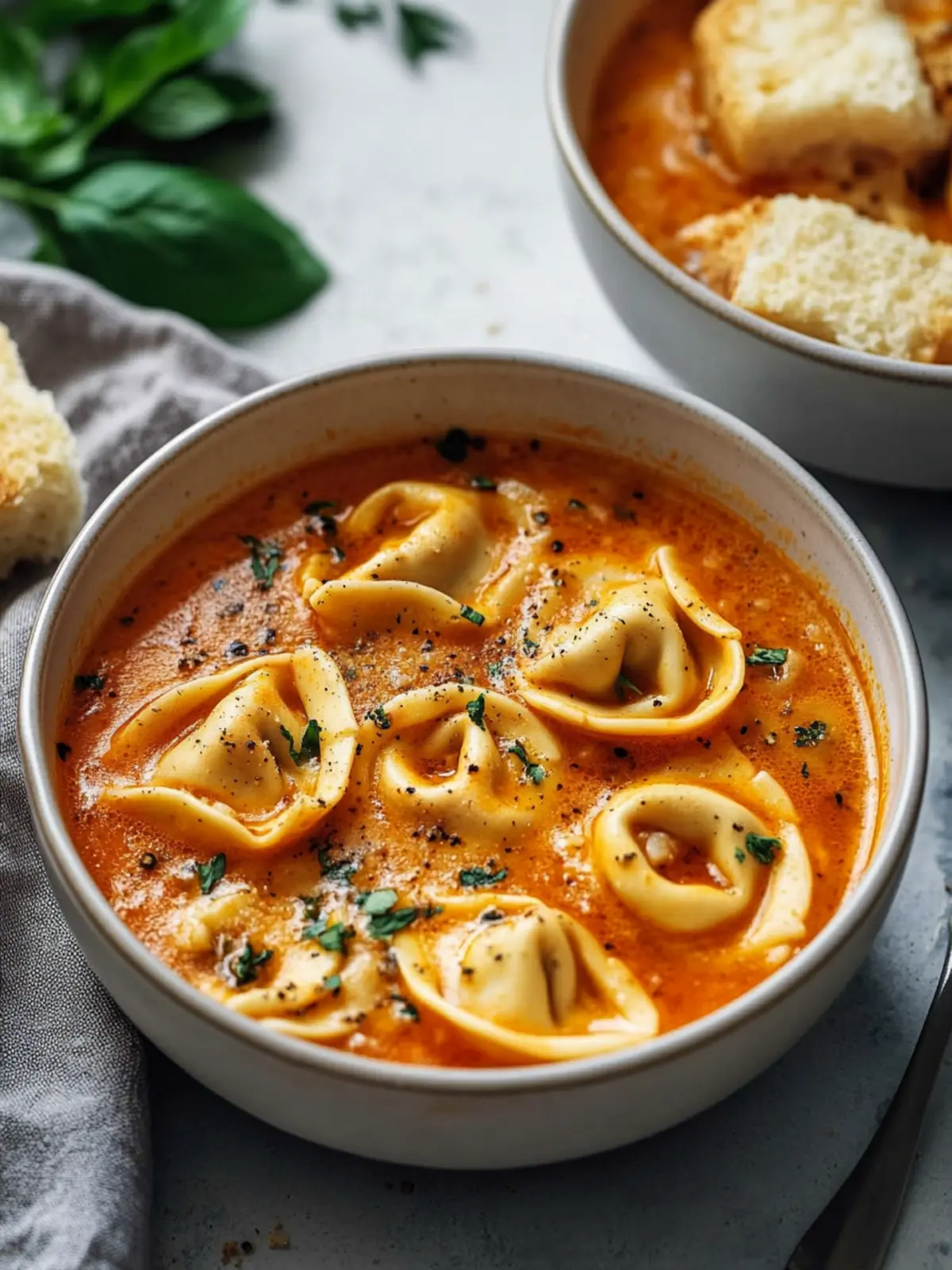 Cozy Up with Cheesy Tomato Tortellini Soup Tonight 4 Cheesy Tomato Tortellini Soup