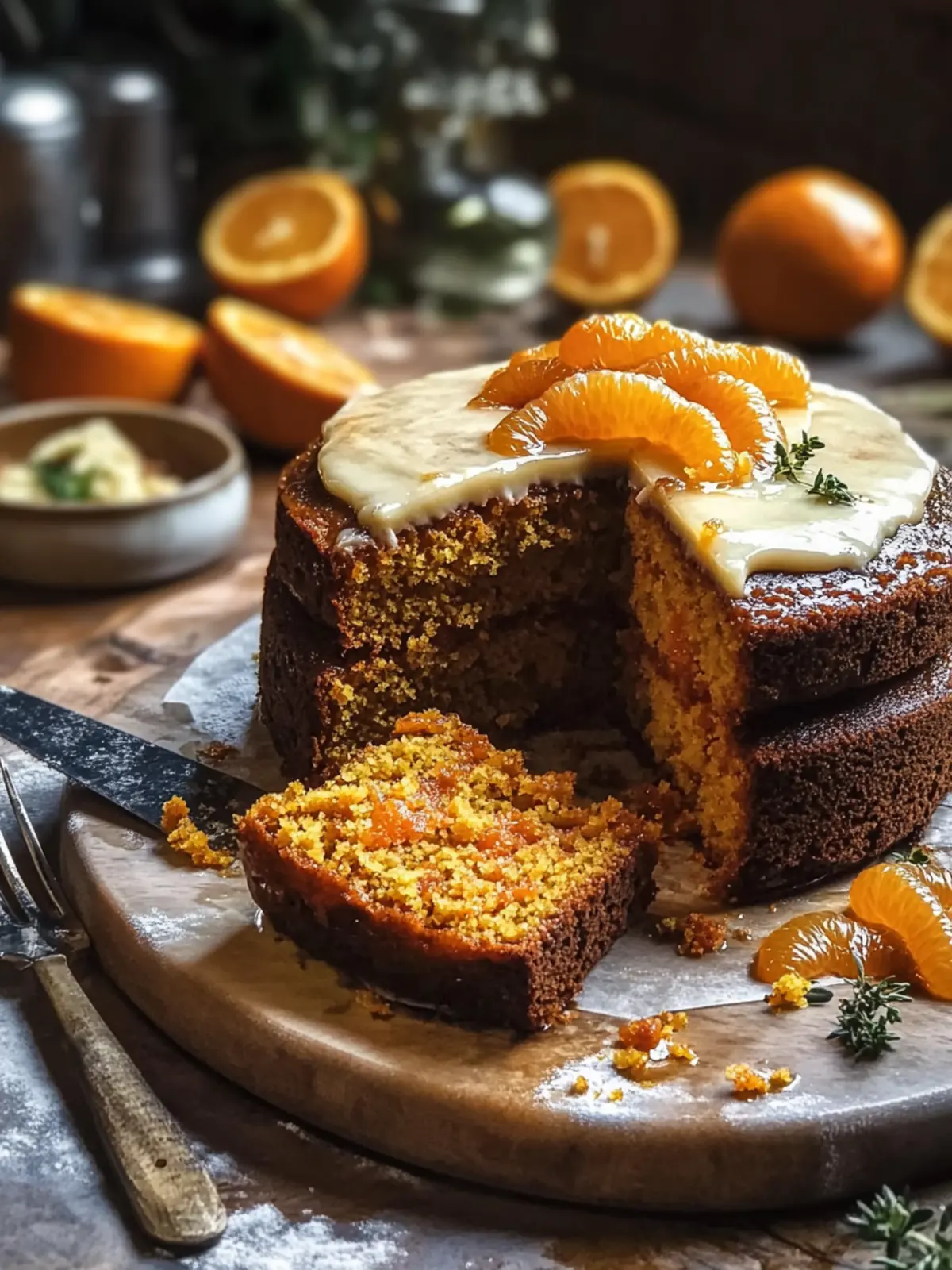 Zesty Carrot Orange Cake with Ginger Syrup That Stuns! 4 Carrot Orange Cake with Ginger Syrup