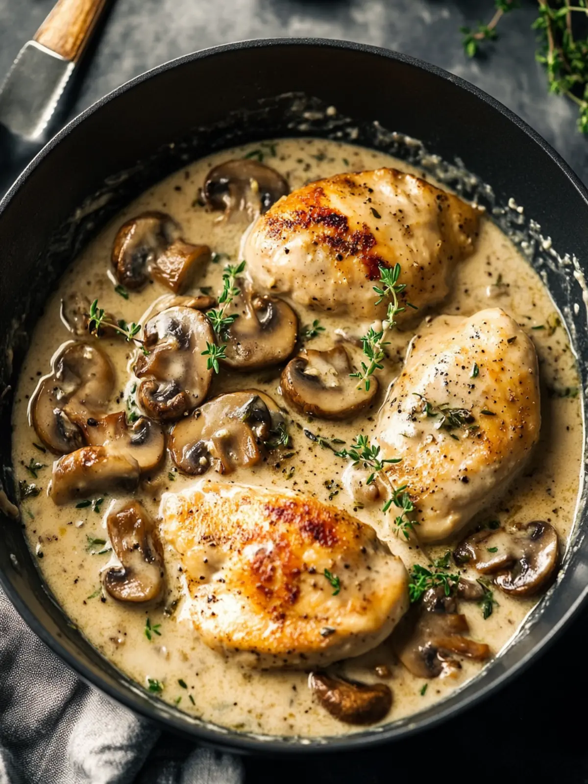 Creamy White Wine Mushroom Chicken for a Cozy Dinner Night 4 Creamy White Wine Mushroom Chicken