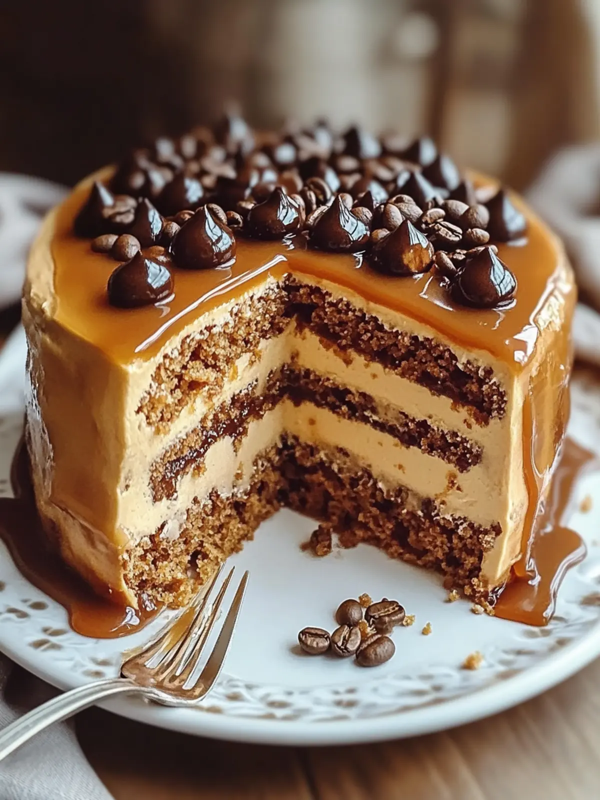 Gooey Coffee Caramel Cake That Will Wow Your Taste Buds 5 Gooey Coffee Caramel Cake