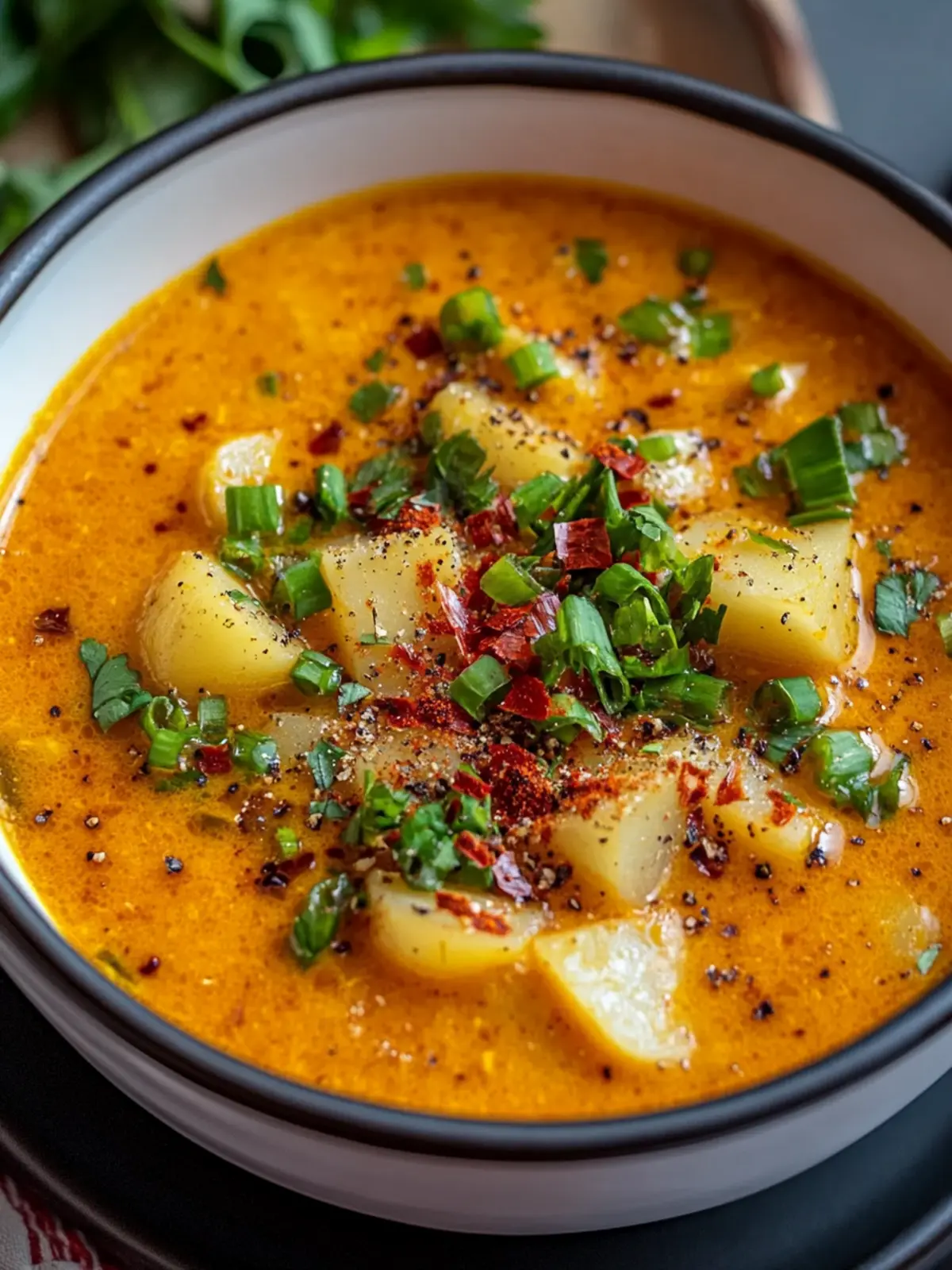 Spicy Cajun Potato Soup
