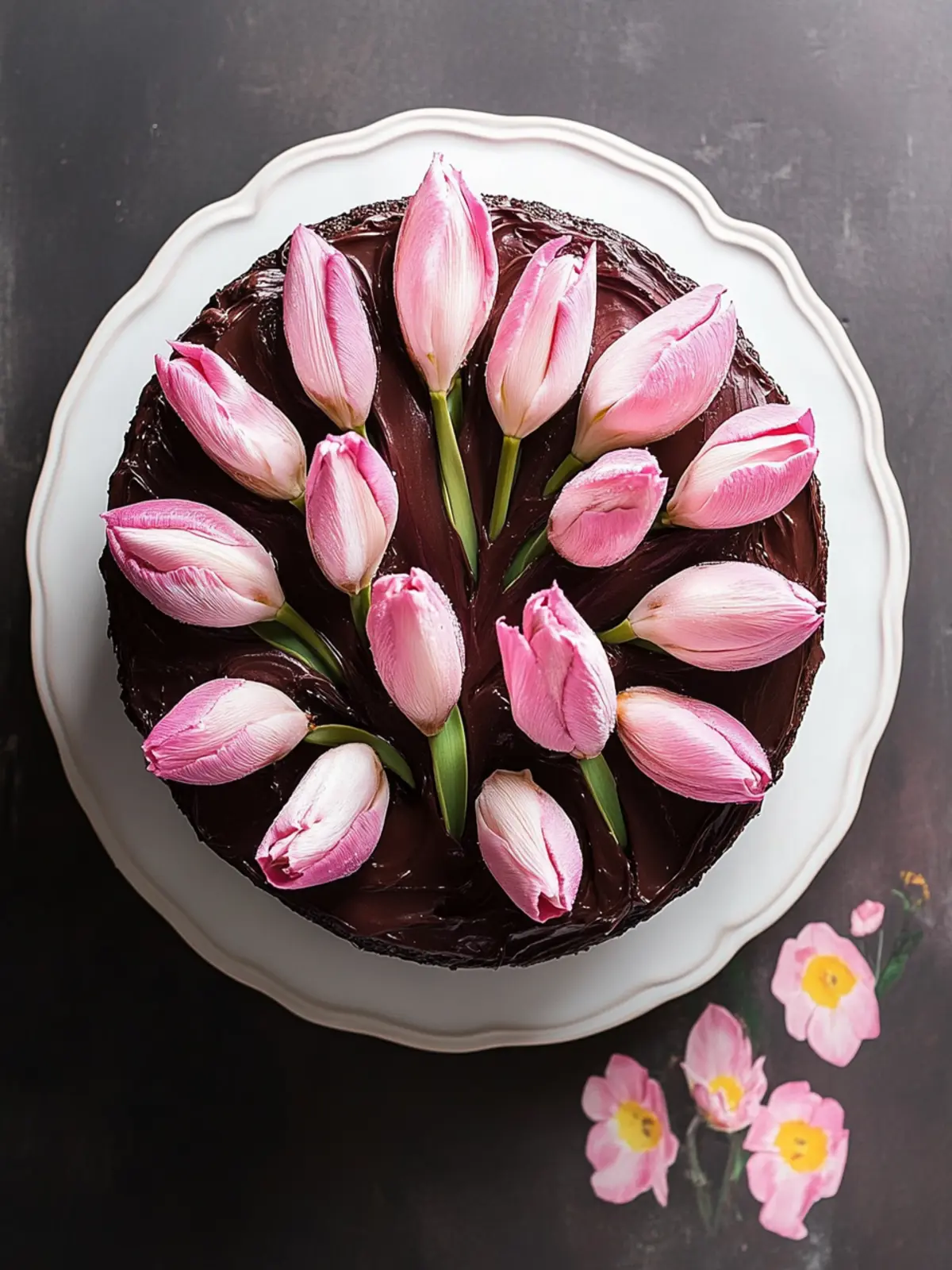 Chocolate Tulip Cake: Transform Your Desserts with Edible Beauty 5 Chocolate Tulip Cake