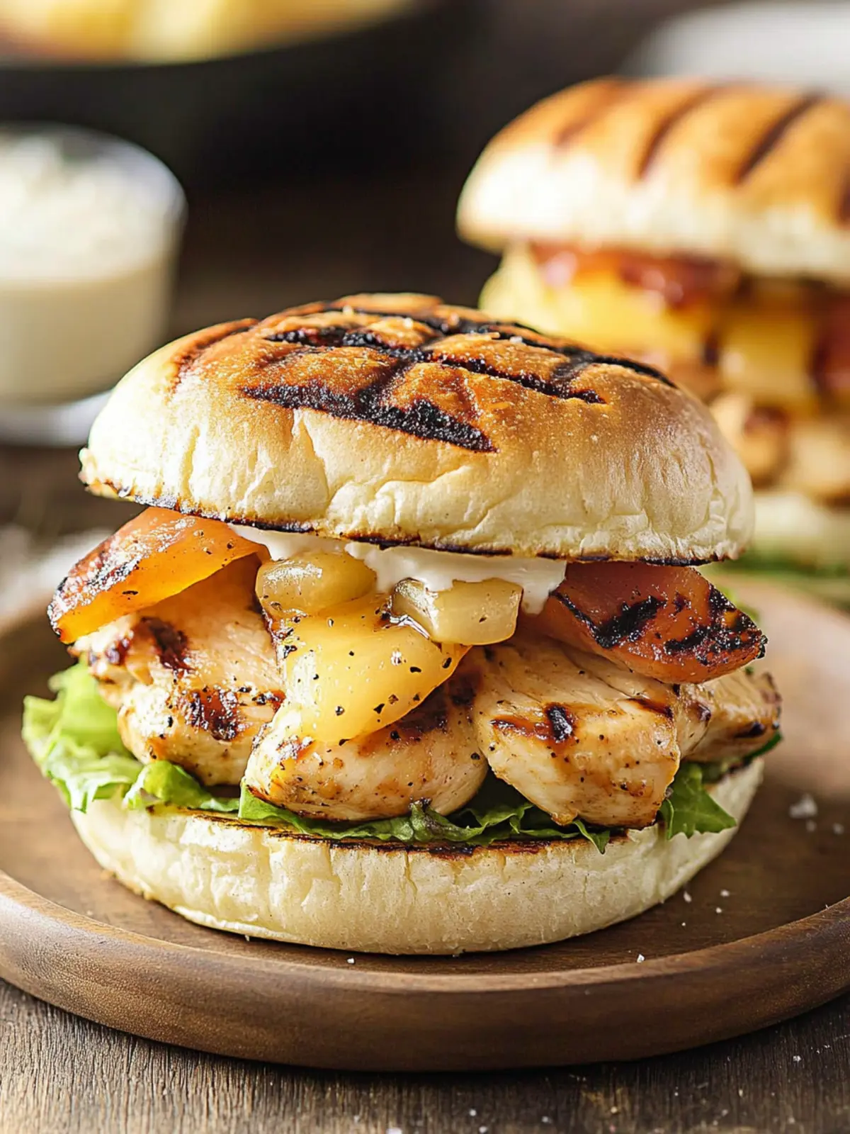 Grilled Hawaiian Chicken Sandwiches