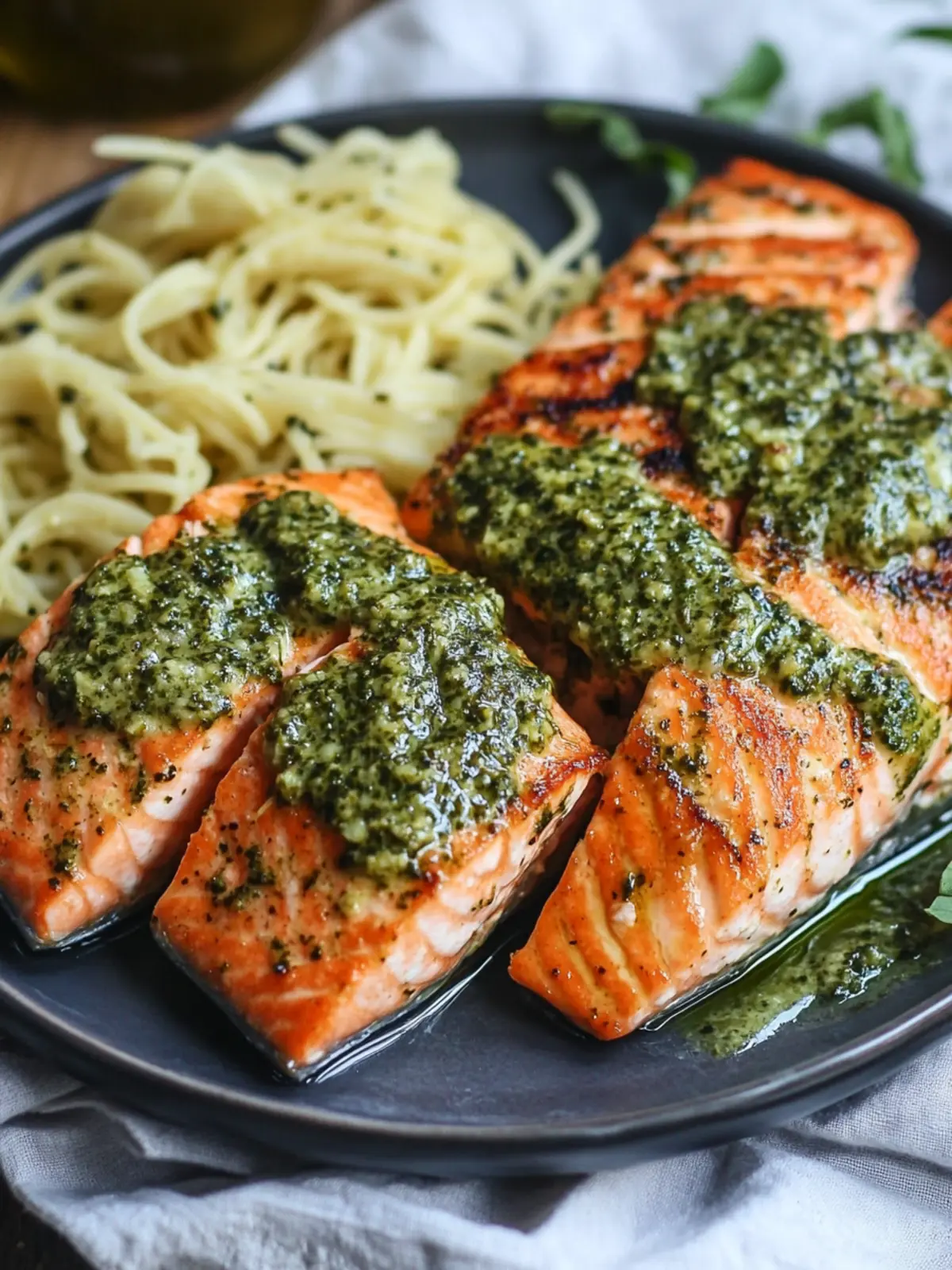 Savory Pan-Seared Salmon With Pesto Butter in 20 Minutes 5 Pan-Seared Salmon With Pesto Butter