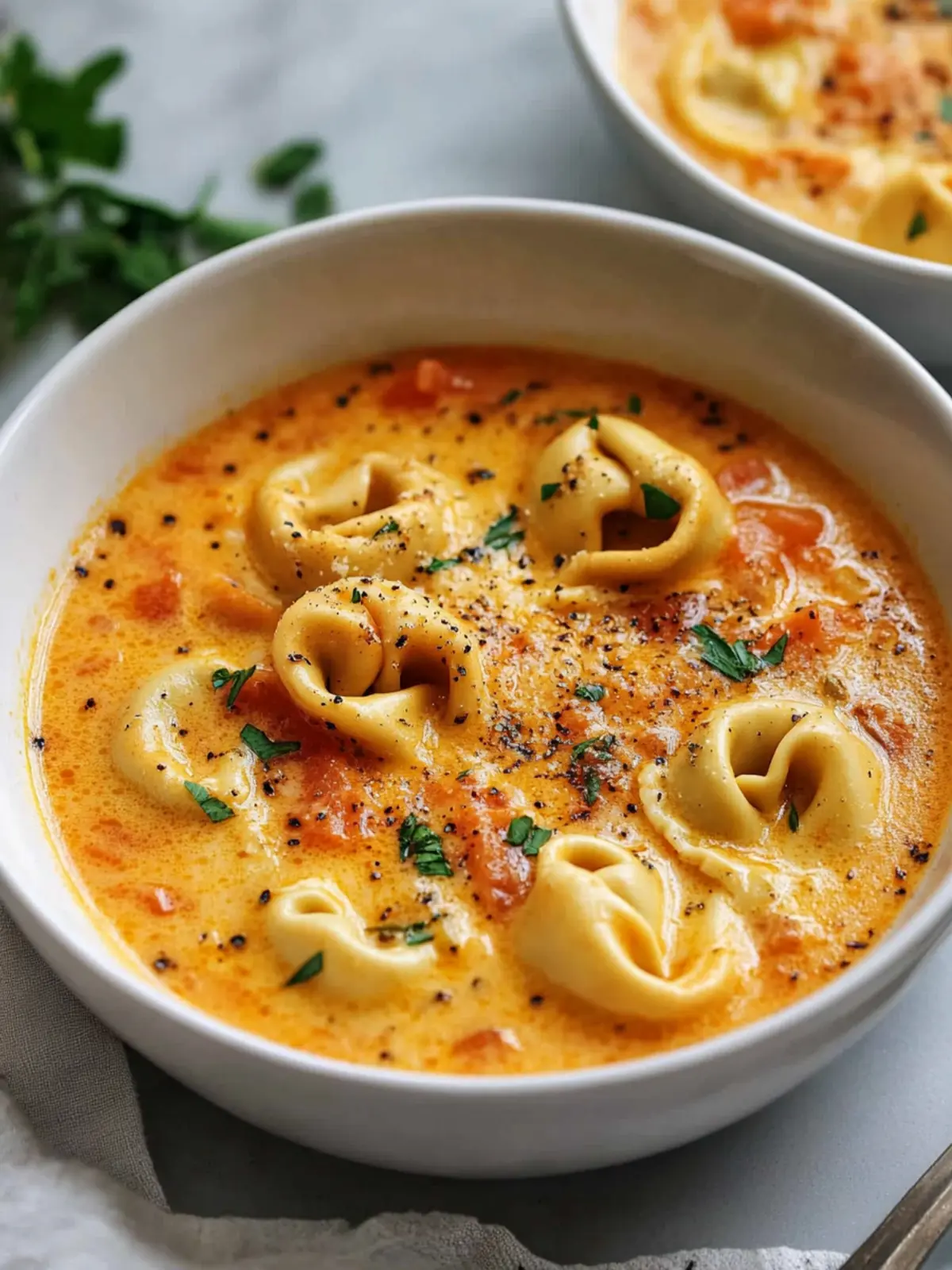 Cozy Up with Cheesy Tomato Tortellini Soup Tonight 2 Cheesy Tomato Tortellini Soup