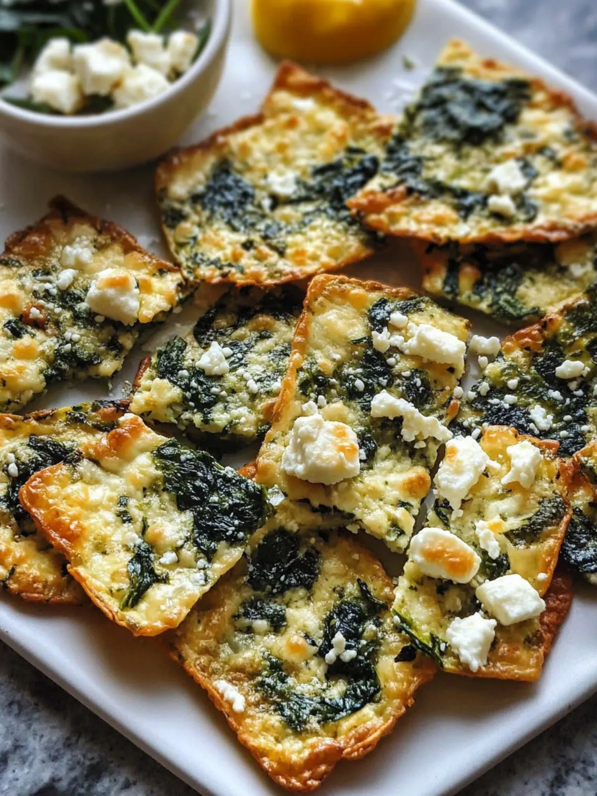 Crunchy Spinach and Feta Cheese Crisps for Guilt-Free Snacking 5 Spinach and Feta Cheese Crisps
