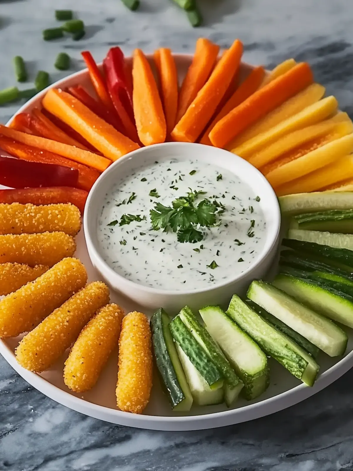 Keto Veggie Sticks with Ranch Dip for Guilt-Free Snacking 2 Keto Veggie Sticks with Ranch Dip