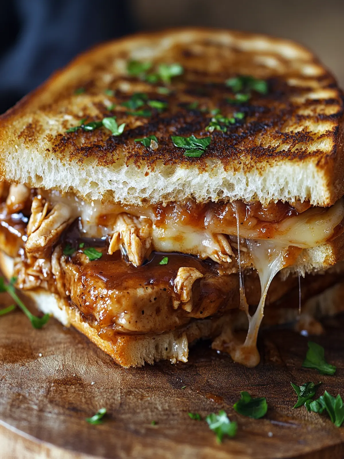 BBQ Chicken Grilled Cheese: A Flavor-Packed Comfort Classic 4 BBQ Chicken Grilled Cheese