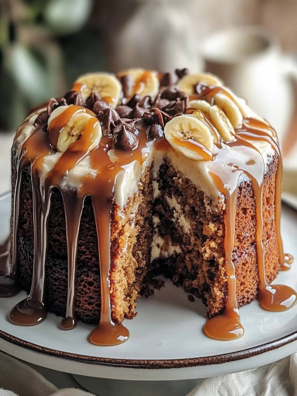 Decadent Salted Caramel Chocolate Banana Cake to Swoon Over 5 Salted Caramel Chocolate Banana Cake