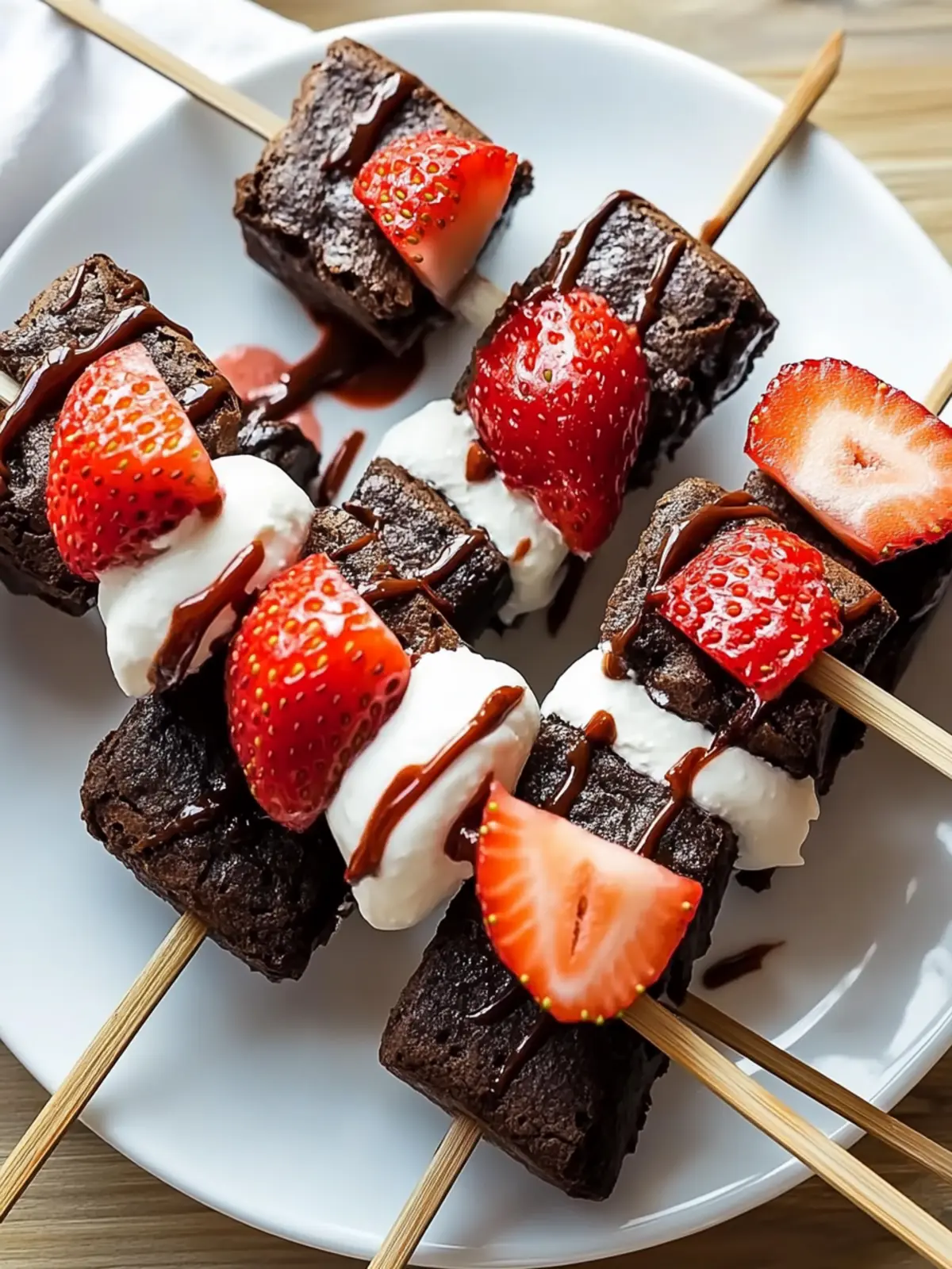 Sweet Strawberry Brownie Kabobs That'll Elevate Your Dessert Game 3 Sweet Strawberry Brownie Kabobs