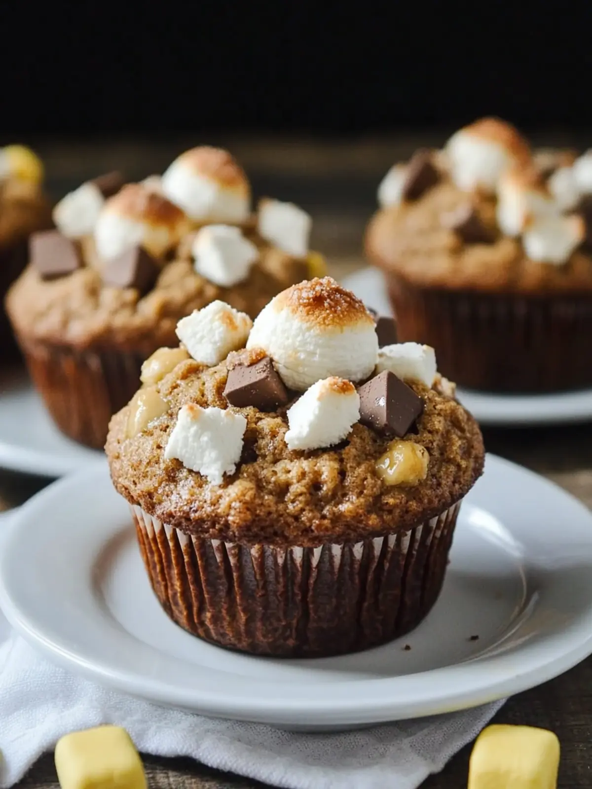 Irresistible Banana S'mores Muffins for Cozy Mornings 4 Banana S'mores Muffins