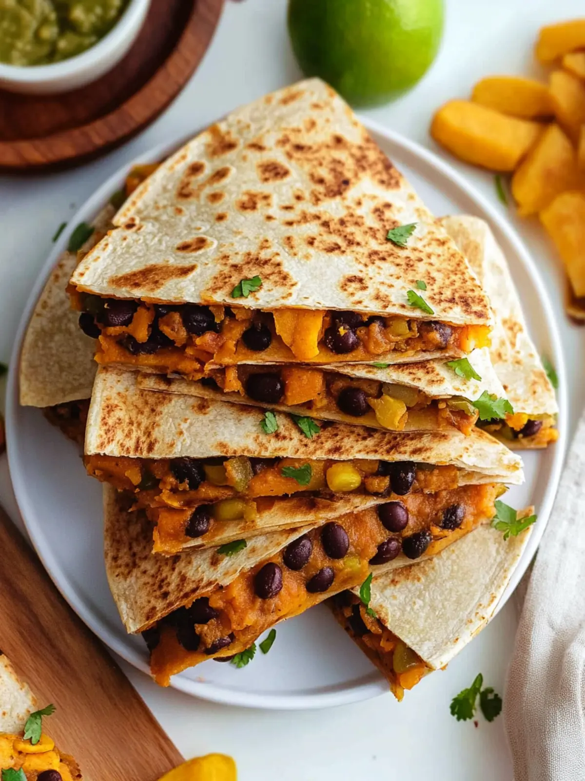 Delicious Sweet Potato Black Bean Quesadillas You’ll Love 3 Sweet Potato Black Bean Quesadillas