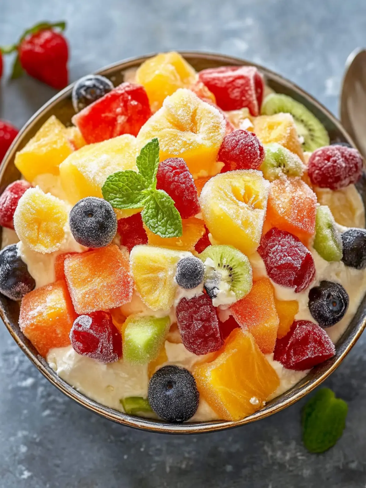 Frozen Fruit Salad: Your Icy, Creamy Summer Treat! 4 Frozen Fruit Salad