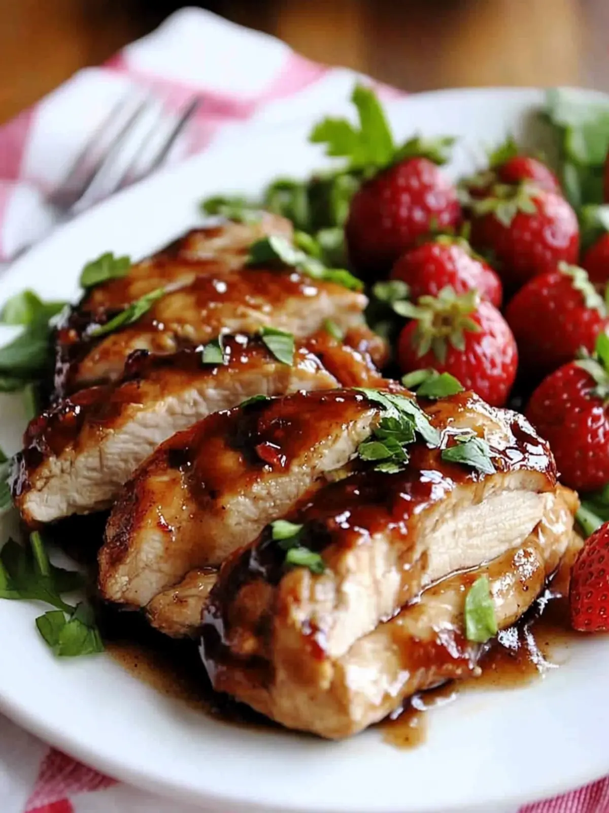 Strawberry Chicken Bliss: Quick, Tangy Recipe for Weeknights 4 Strawberry Chicken