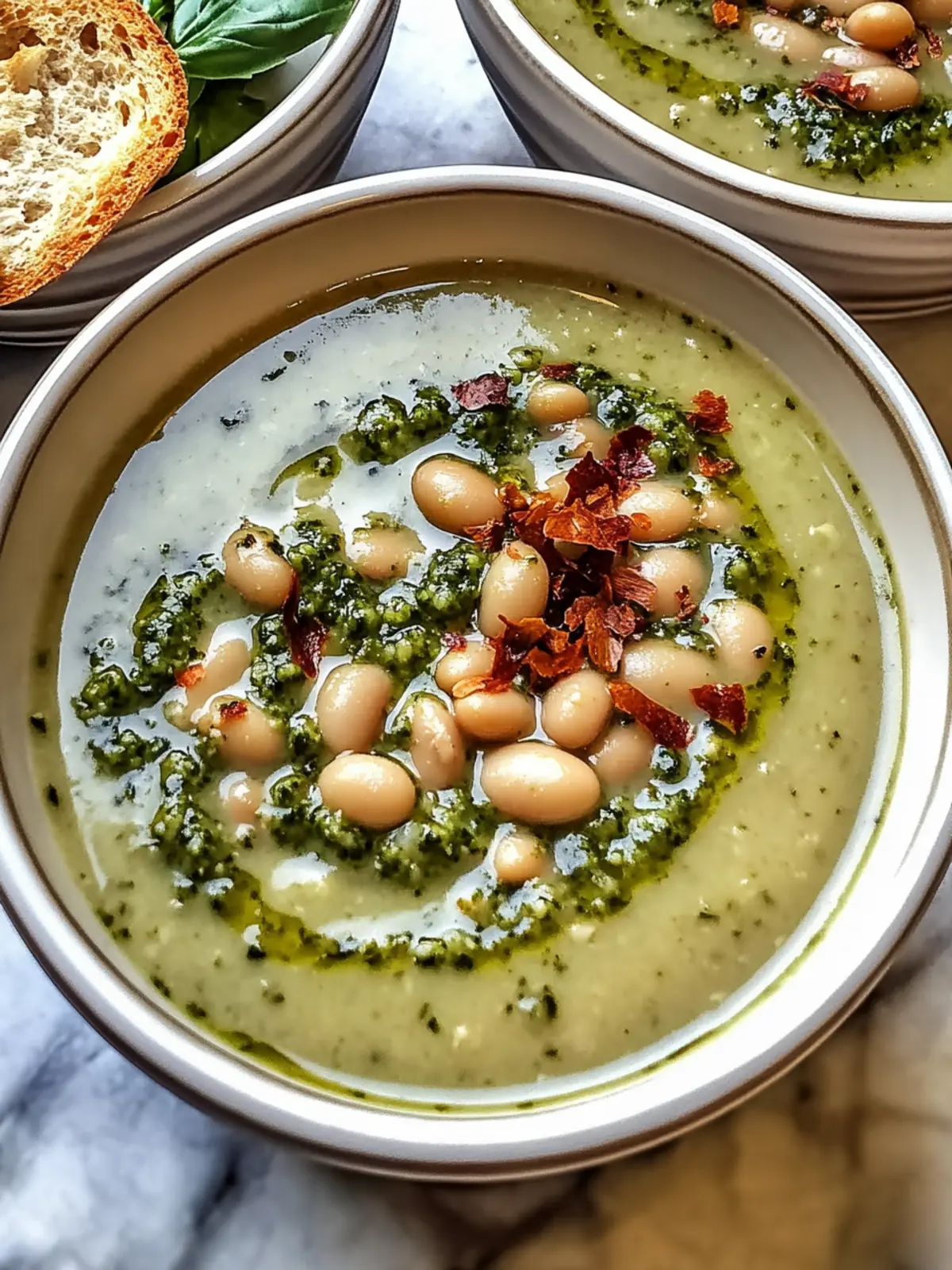 Creamy White Bean Pesto Soup for Quick Cozy Nights 3 Creamy White Bean Pesto Soup