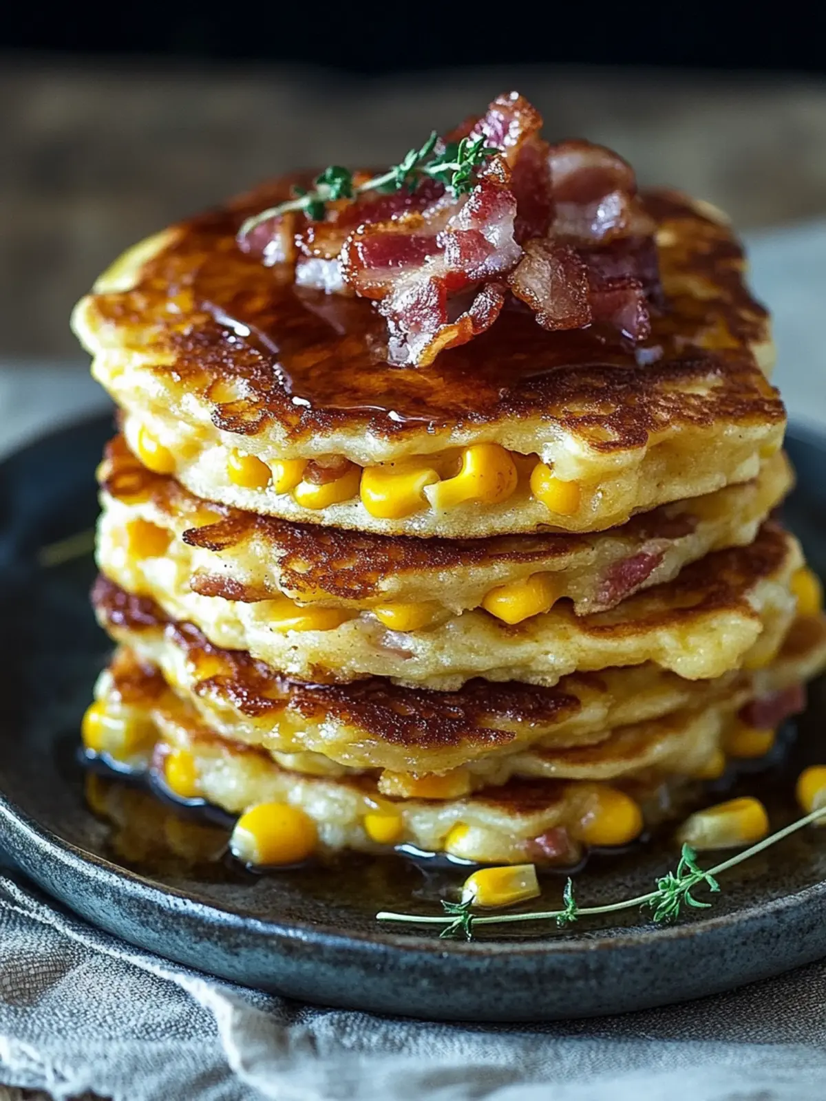 Bacon and Corn Griddle Cakes for a Sweet & Savory Morning Treat 4 Bacon and Corn Griddle Cakes