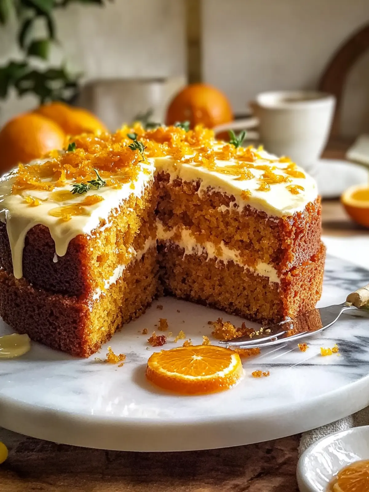 Zesty Carrot Orange Cake with Ginger Syrup That Stuns! 5 Carrot Orange Cake with Ginger Syrup
