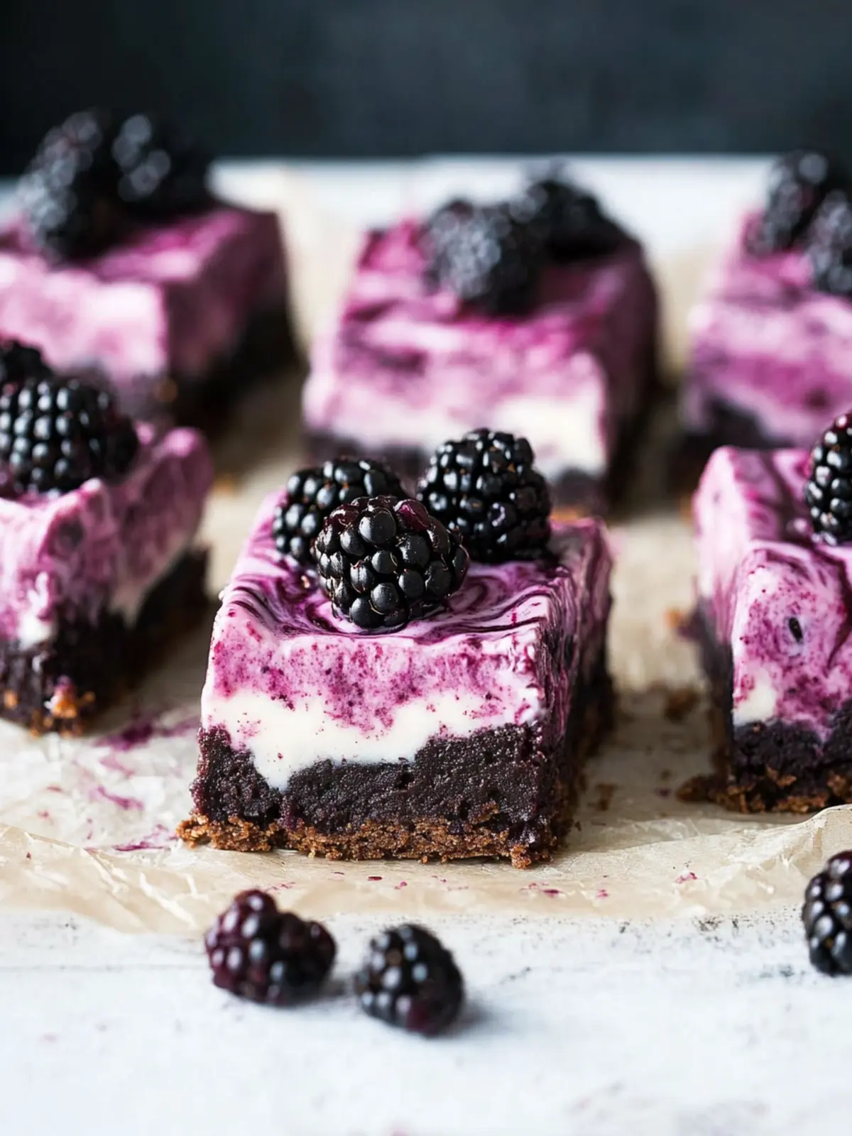 Blackberry Cheesecake Brownies