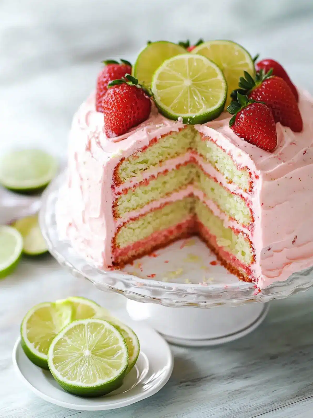 Strawberry Limeade Cake Recipe - Your Summer Party Showstopper 5 Strawberry Limeade Cake Recipe