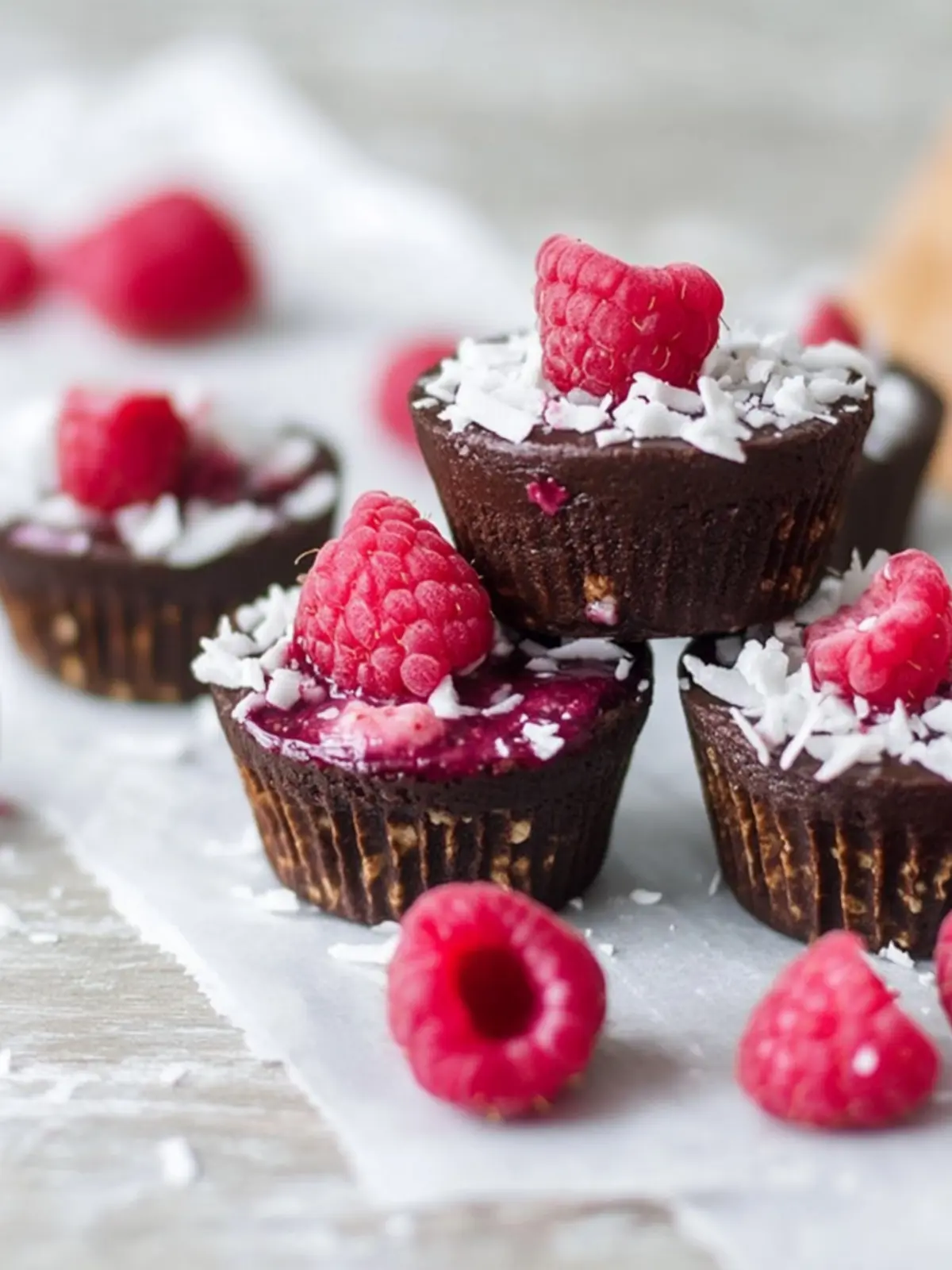 Delicious Choc Raspberry Coconut Cups – No-Bake Bliss 2 Choc Raspberry Coconut Cups