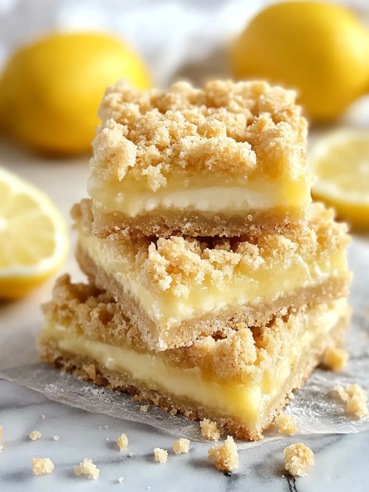 Zesty Homemade Lemon Crumb Bars Everyone Will Love 4 Homemade Lemon Crumb Bars