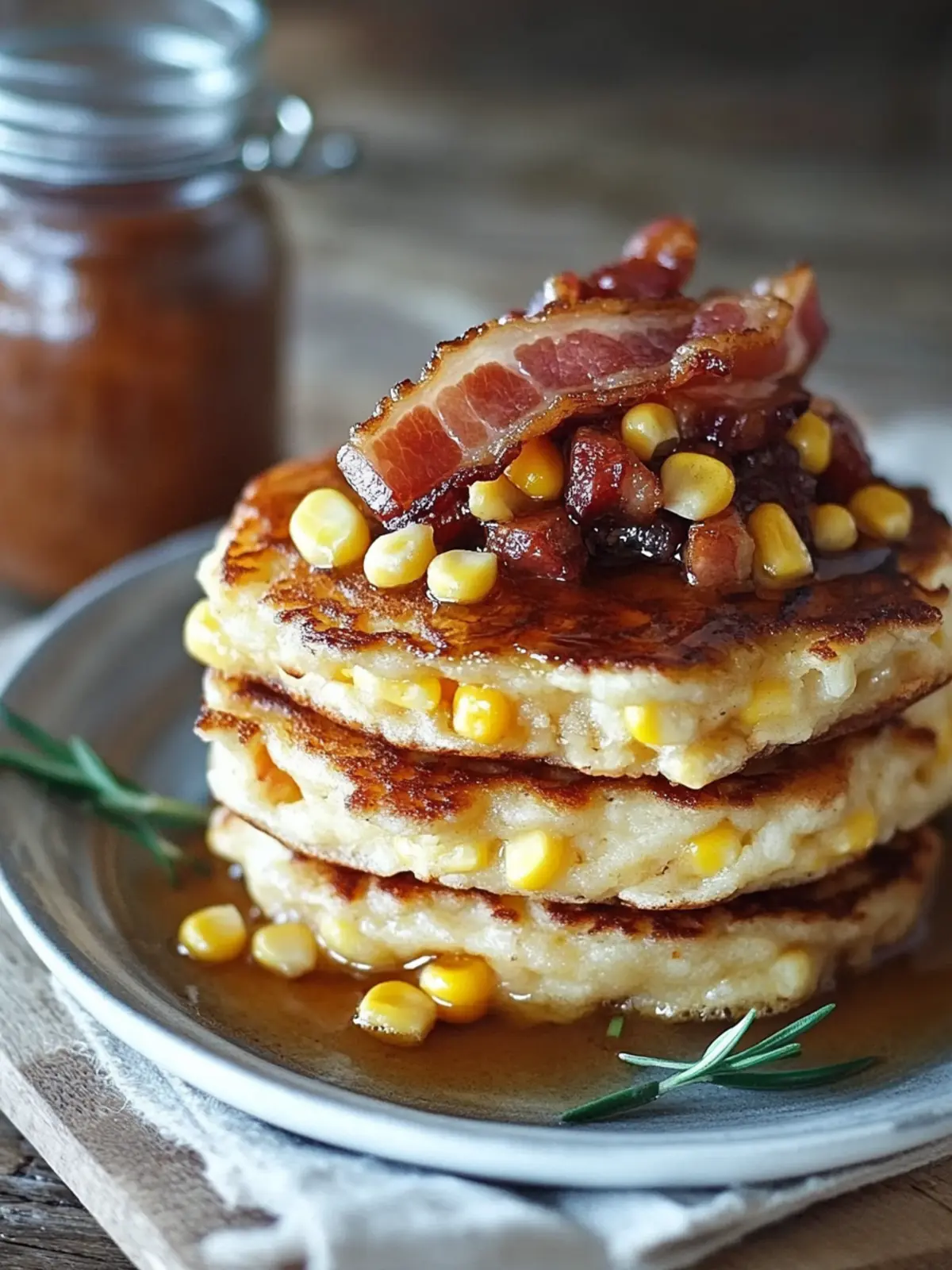 Bacon and Corn Griddle Cakes for a Sweet & Savory Morning Treat 3 Bacon and Corn Griddle Cakes