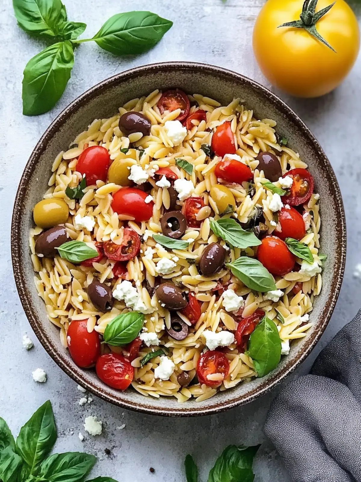 Homemade Greek Orzo with Tomatoes, Olives, Basil, and Feta Magic 5 Homemade Greek Orzo with Tomatoes, Olives, Basil, and Feta
