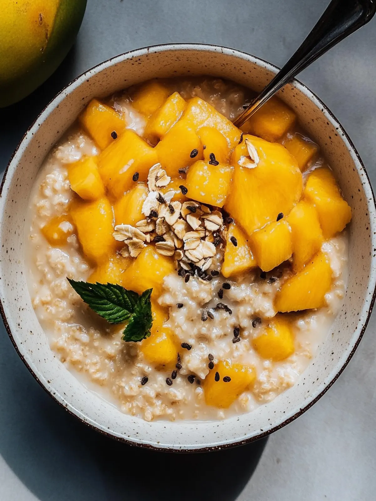 Mango Sticky Rice Oatmeal: Your New Favorite Breakfast Bowl 2 Mango Sticky Rice Oatmeal