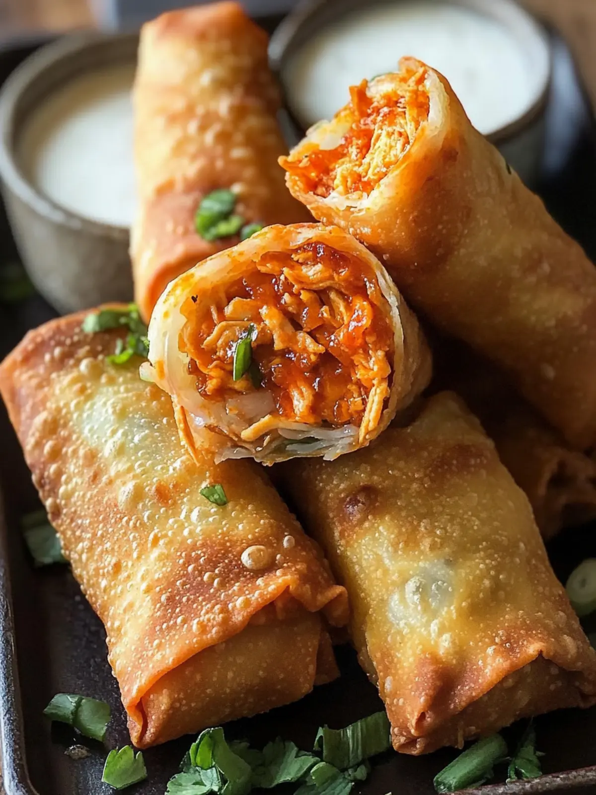 Buffalo Chicken Egg Rolls – Your New Favorite Game Day Snack 3 Buffalo Chicken Egg Rolls