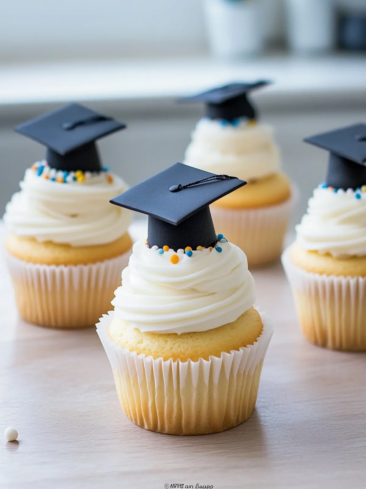 Irresistible Graduation Cupcakes with Creamy Buttercream Joy 3 Graduation Cupcakes
