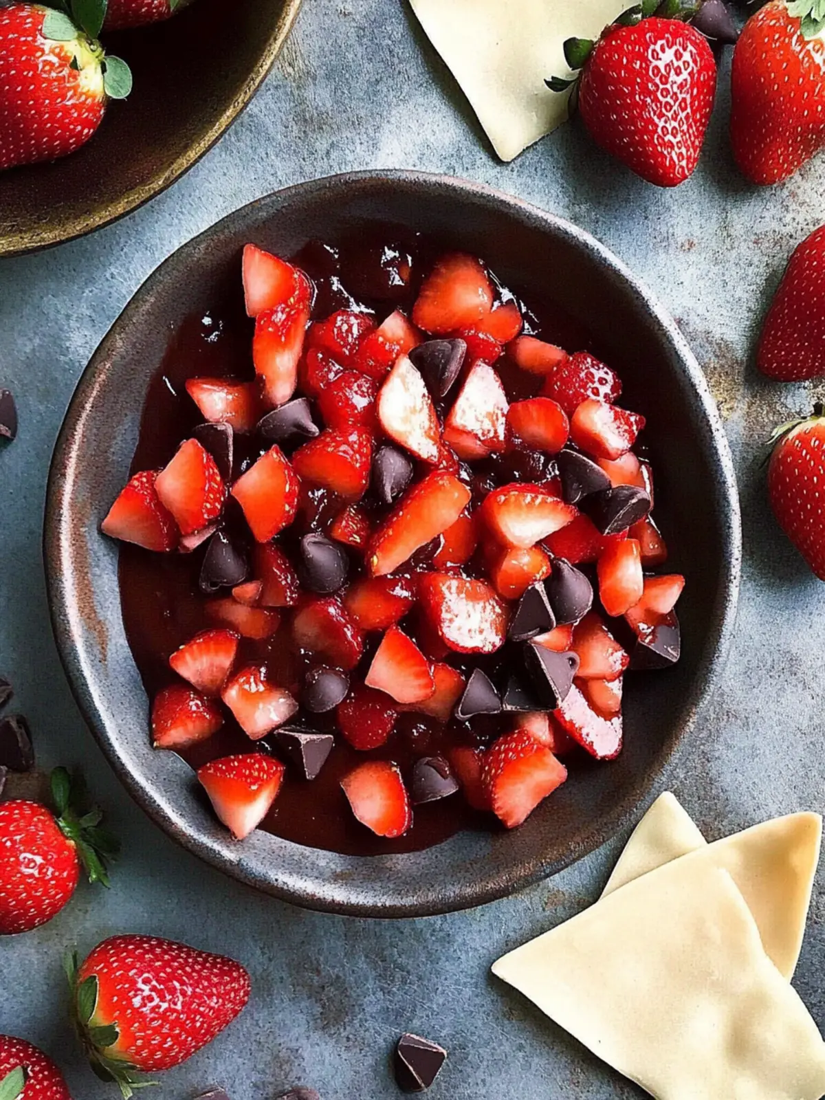 Delicious Strawberry Salsa with Chocolate Chips You’ll Love 4 Strawberry salsa with chocolate chips.
