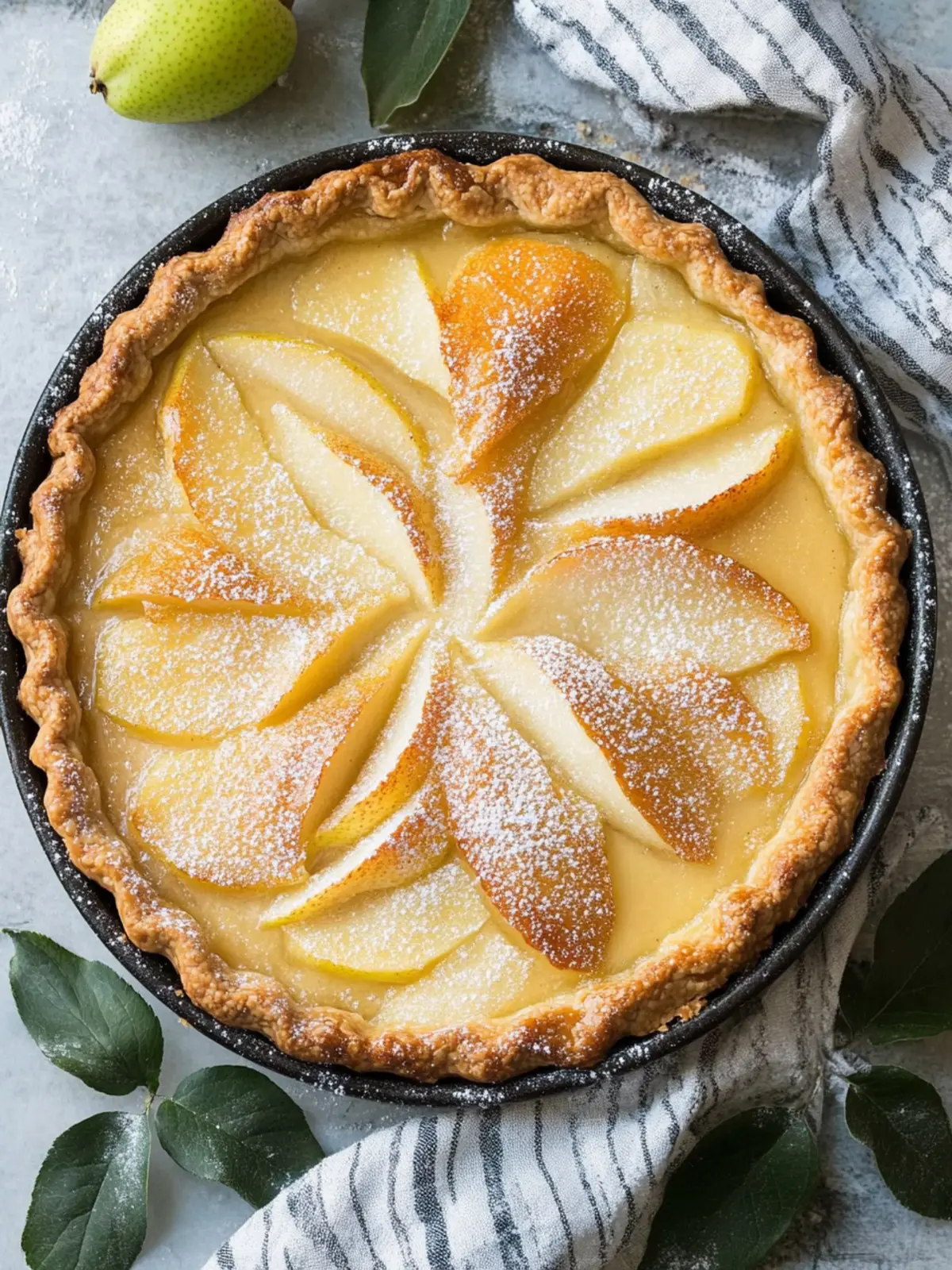 Irresistible Pear Custard Pie for Cozy Family Nights 2 Pear Custard Pie